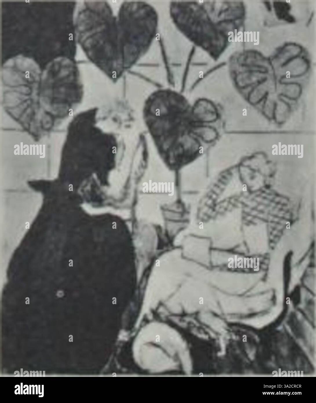 Il dipinto di Matisse del 482 presenta una miscela armoniosa di forme organiche e colori audaci, utilizzando i contrasti per evocare energia emotiva e movimento. Foto Stock