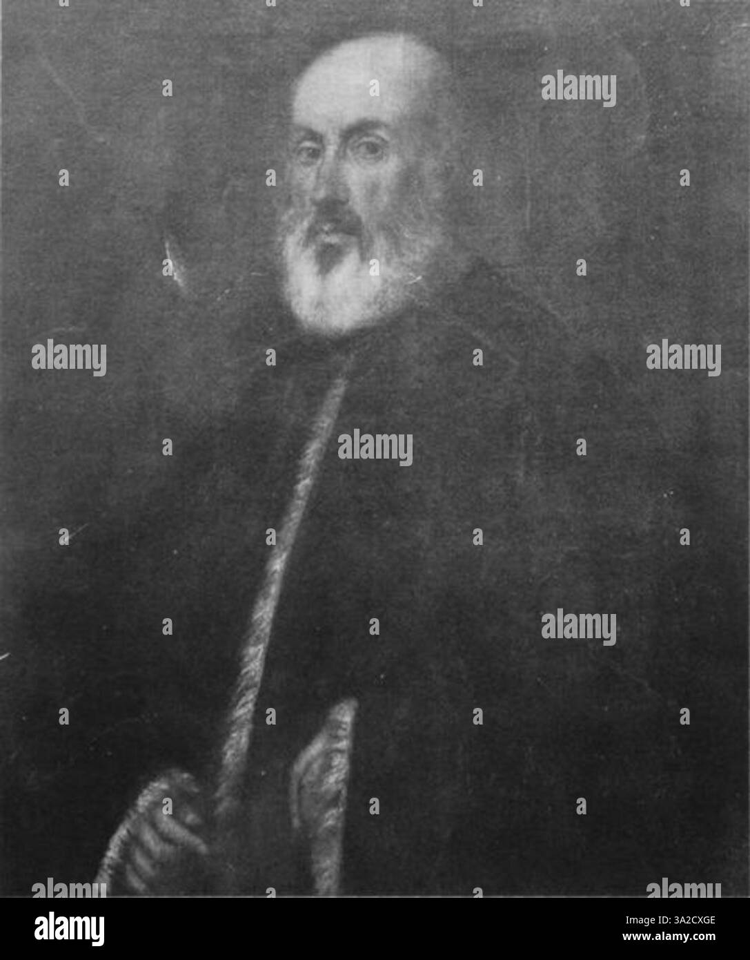 Uno splendido dipinto di Jacopo Tintoretto che mostra il suo stile distintivo, combinando emozioni intense, luce drammatica e movimento energico all'interno della composizione. Foto Stock