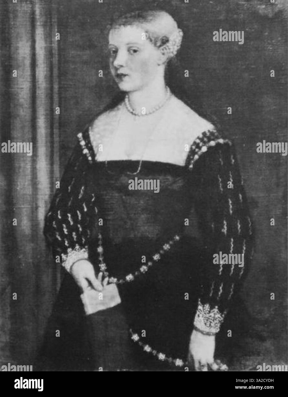 Un'opera vibrante di Jacopo Tintoretto, che mostra la sua abilità di fondere narrazione storica con elementi visivi dinamici. I suoi dipinti spesso includono temi religiosi o mitologici, dimostrando il suo stile artistico unico. Foto Stock