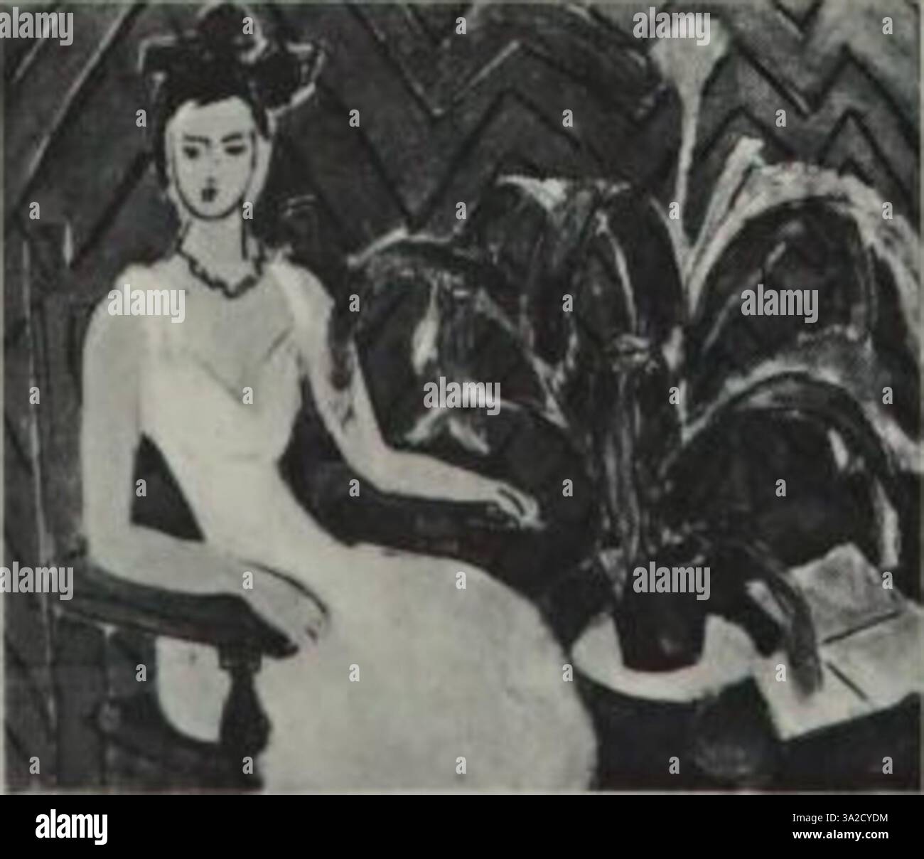 L'opera d'arte di Matisse del 503 mostra un equilibrio tra forme geometriche e organiche, creando un potente contrasto visivo attraverso scelte di colori audaci. Foto Stock