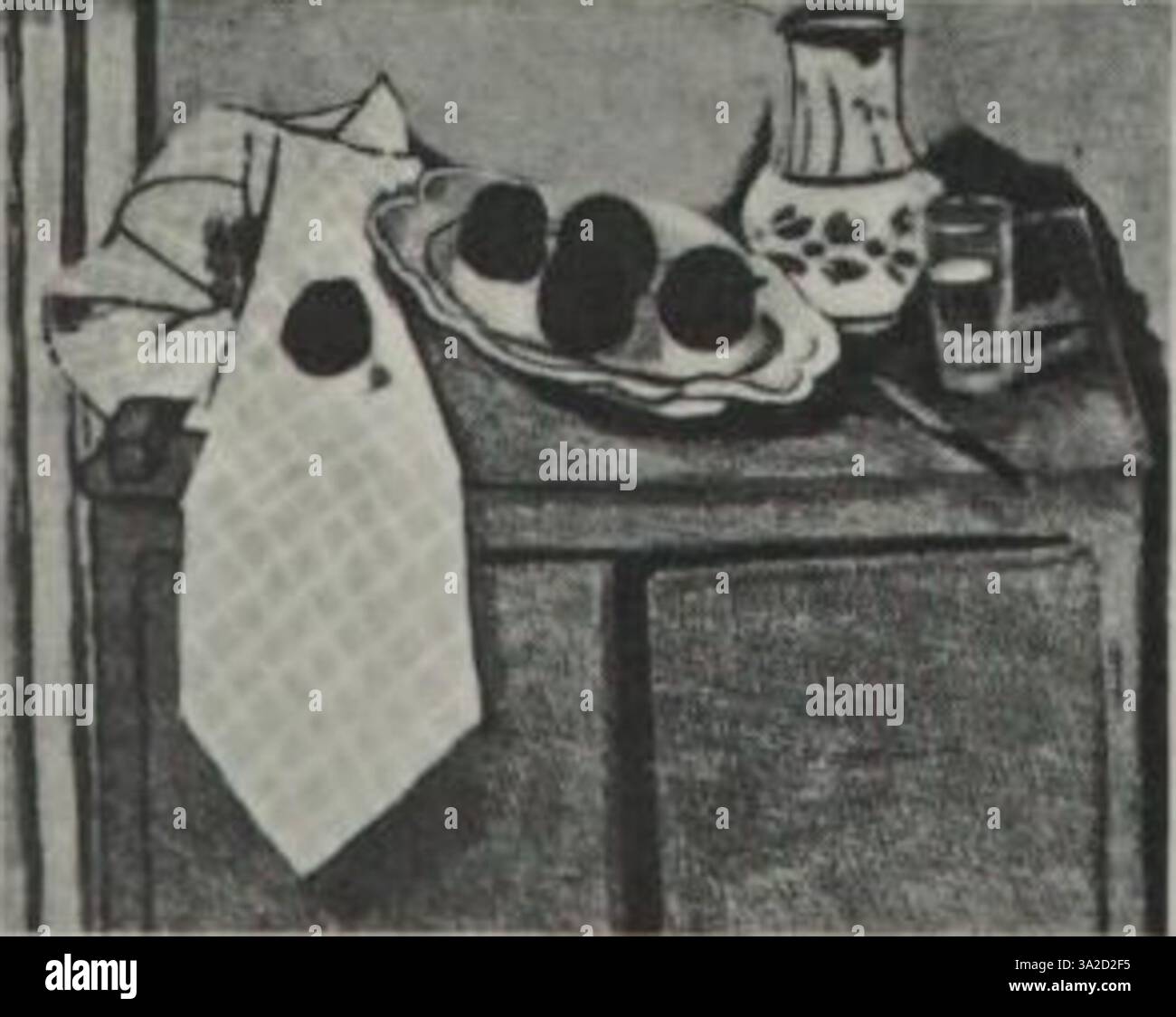 Nella pittura 458, Matisse combina forme organiche con colori ricchi, esplorando il potere emotivo dei contrasti di colore e delle forme fluide tipiche del suo stile Fauvista. Foto Stock