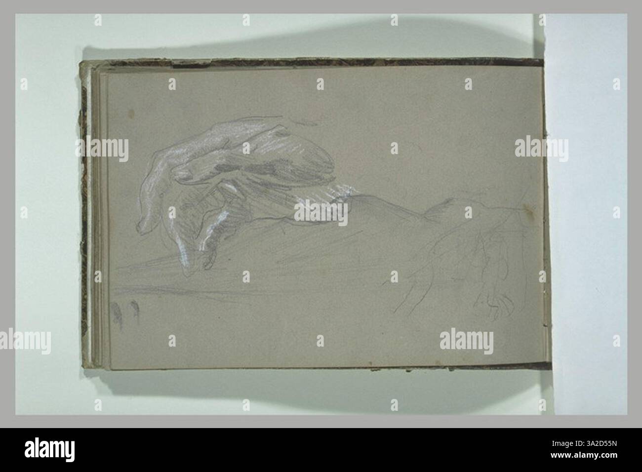 In questo lavoro, viene evidenziata la padronanza di Chassériau dell'anatomia umana, con forti contrasti e delicati pennellate che evocano sia forza che vulnerabilità. Foto Stock