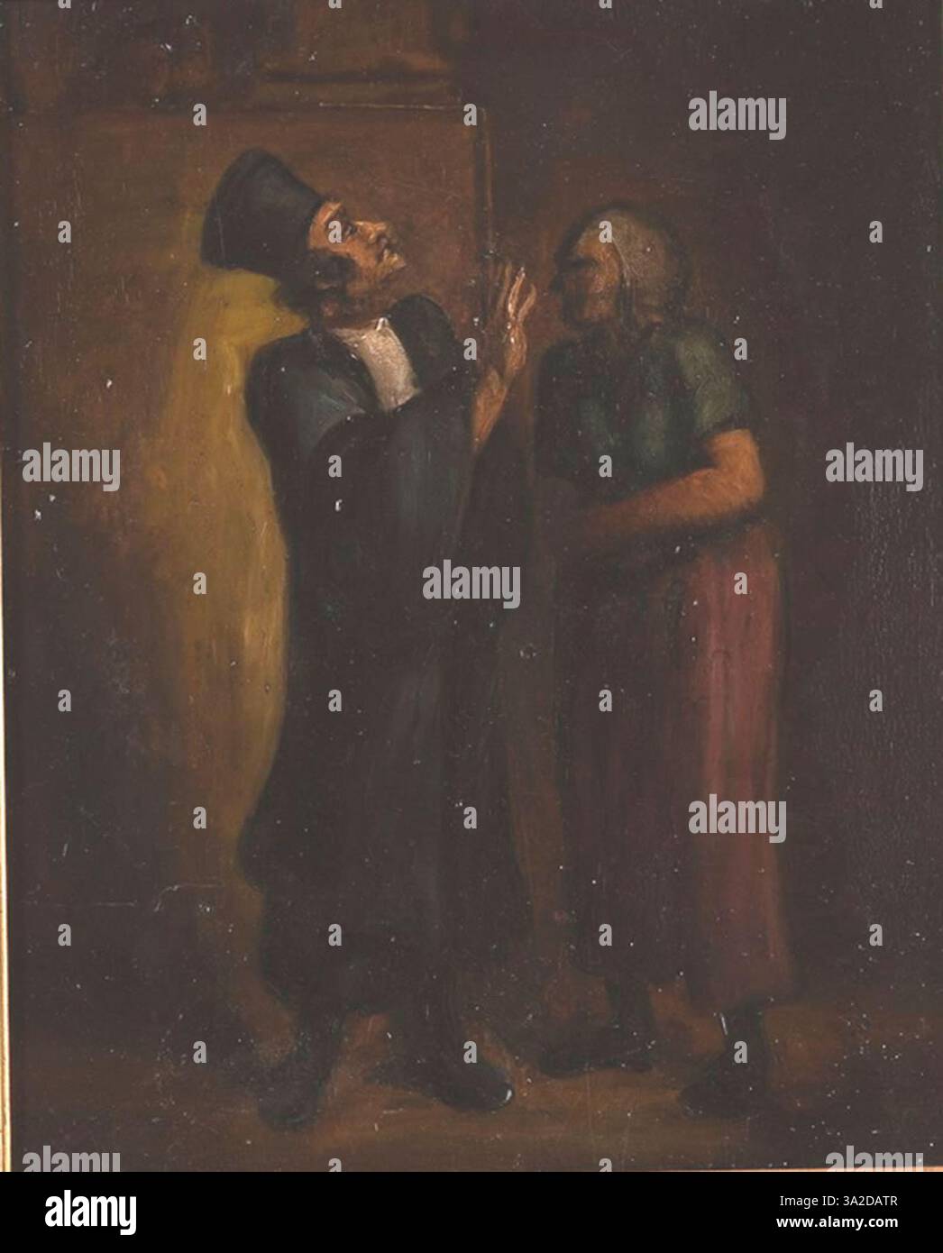 "DR13237" di Honoré Daumier presenta un'interpretazione caricaturata del panorama politico e sociale della Francia del XIX secolo, con espressioni esagerate e figure che sottolineano le questioni sociali. Foto Stock
