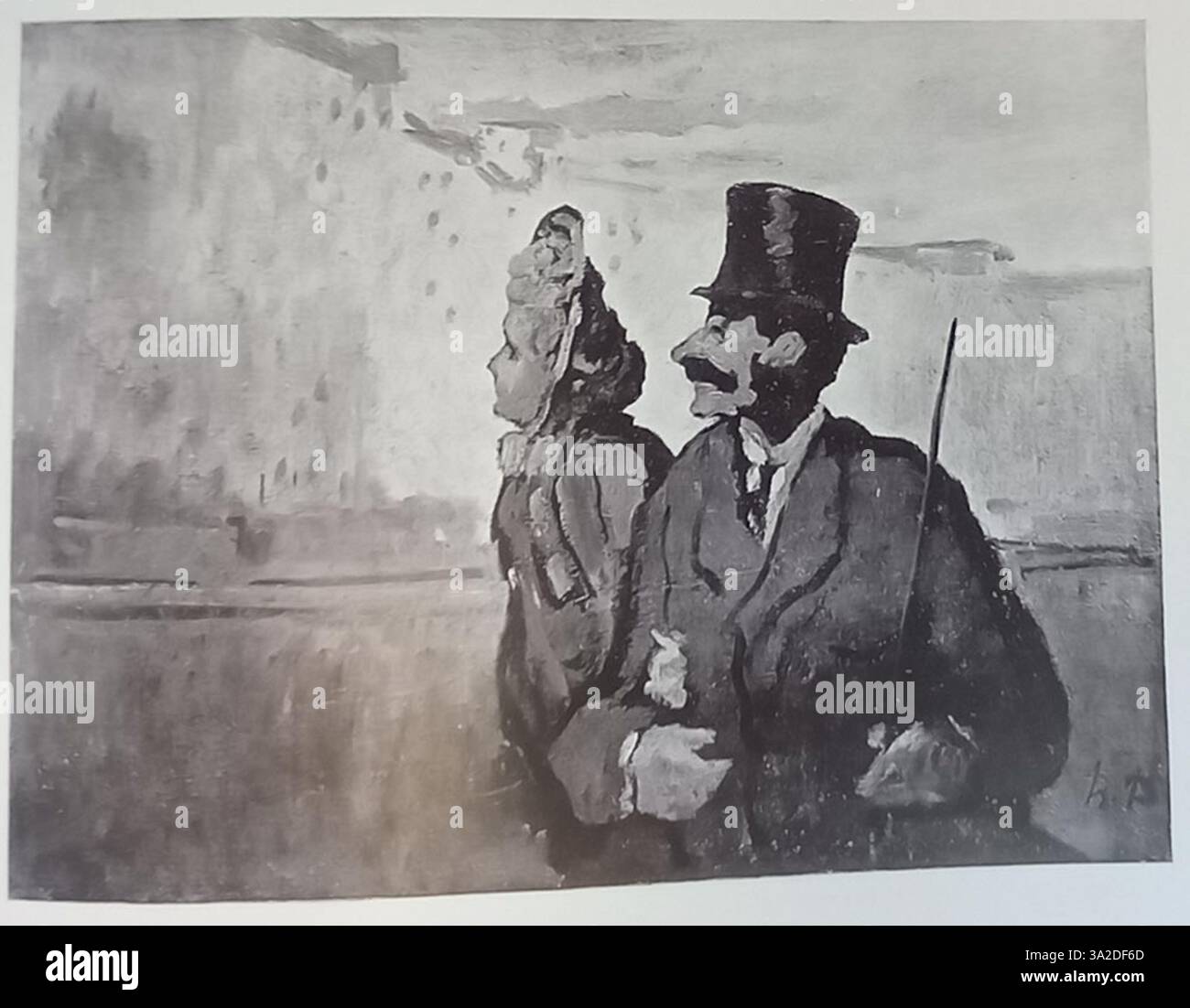 "DR13212" di Honoré Daumier usa caricature ed espressioni esagerate per criticare le questioni politiche e sociali della Francia del XIX secolo, riflettendo la sua padronanza della satira. Foto Stock