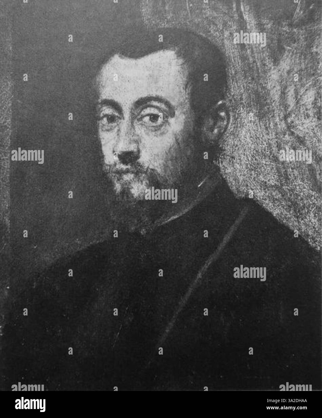 Un lavoro dinamico di Jacopo Tintoretto, che riflette la sua esperienza nella creazione di drammatici effetti di luce e vivide rappresentazioni di scene storiche e religiose. Foto Stock