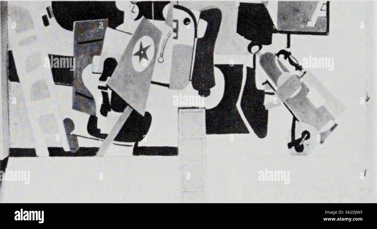 Questo dipinto di Arshile Gorky presenta astrazione surrealista con forme organiche e colori vivaci, che riflettono profondità psicologica ed emotiva. Foto Stock