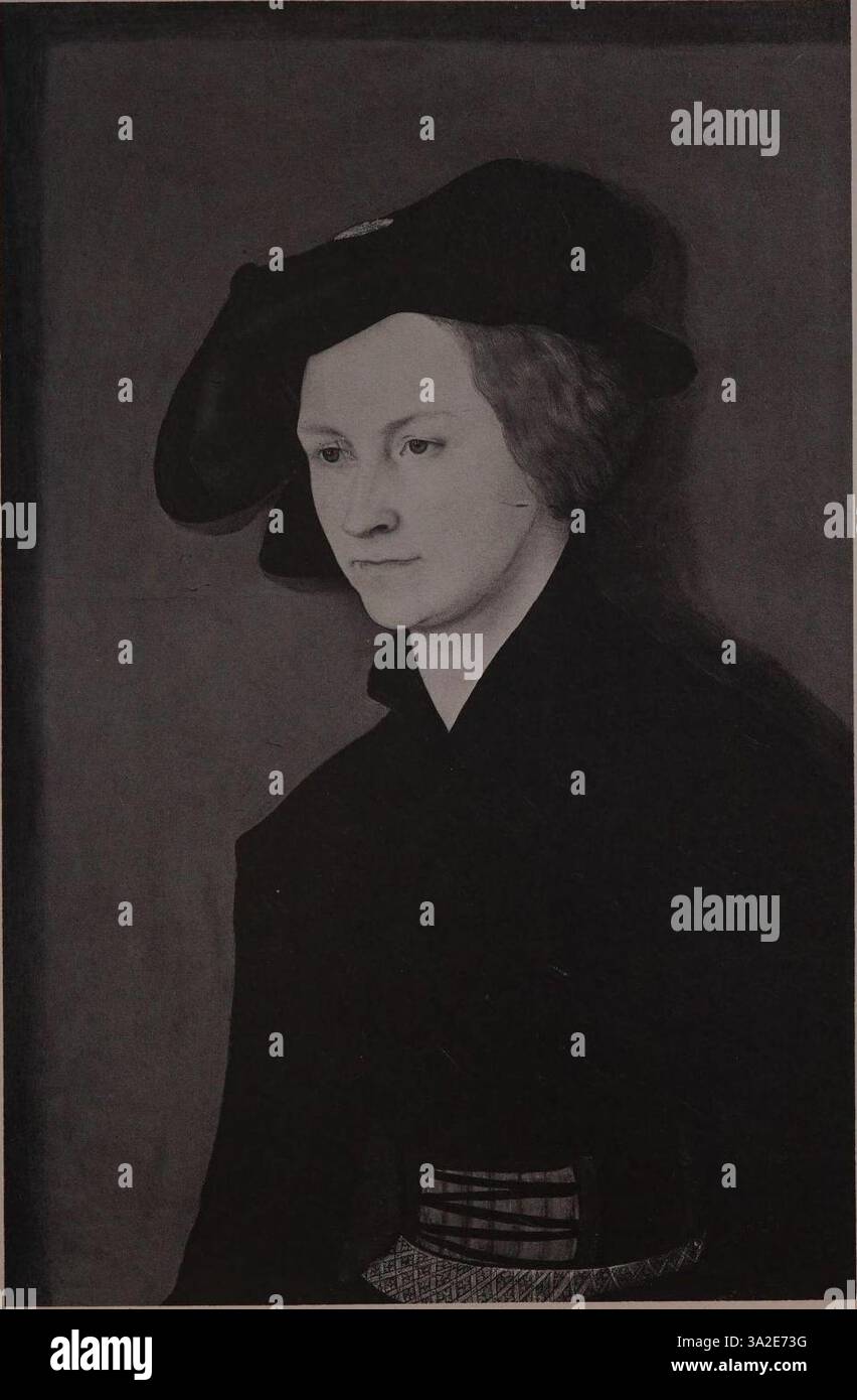 Questo ritratto di Lucas Cranach il Vecchio enfatizza la rappresentazione realistica delle texture e dei tessuti della pelle, caratteristica dell'approccio del Rinascimento settentrionale alla ritrattistica. Foto Stock