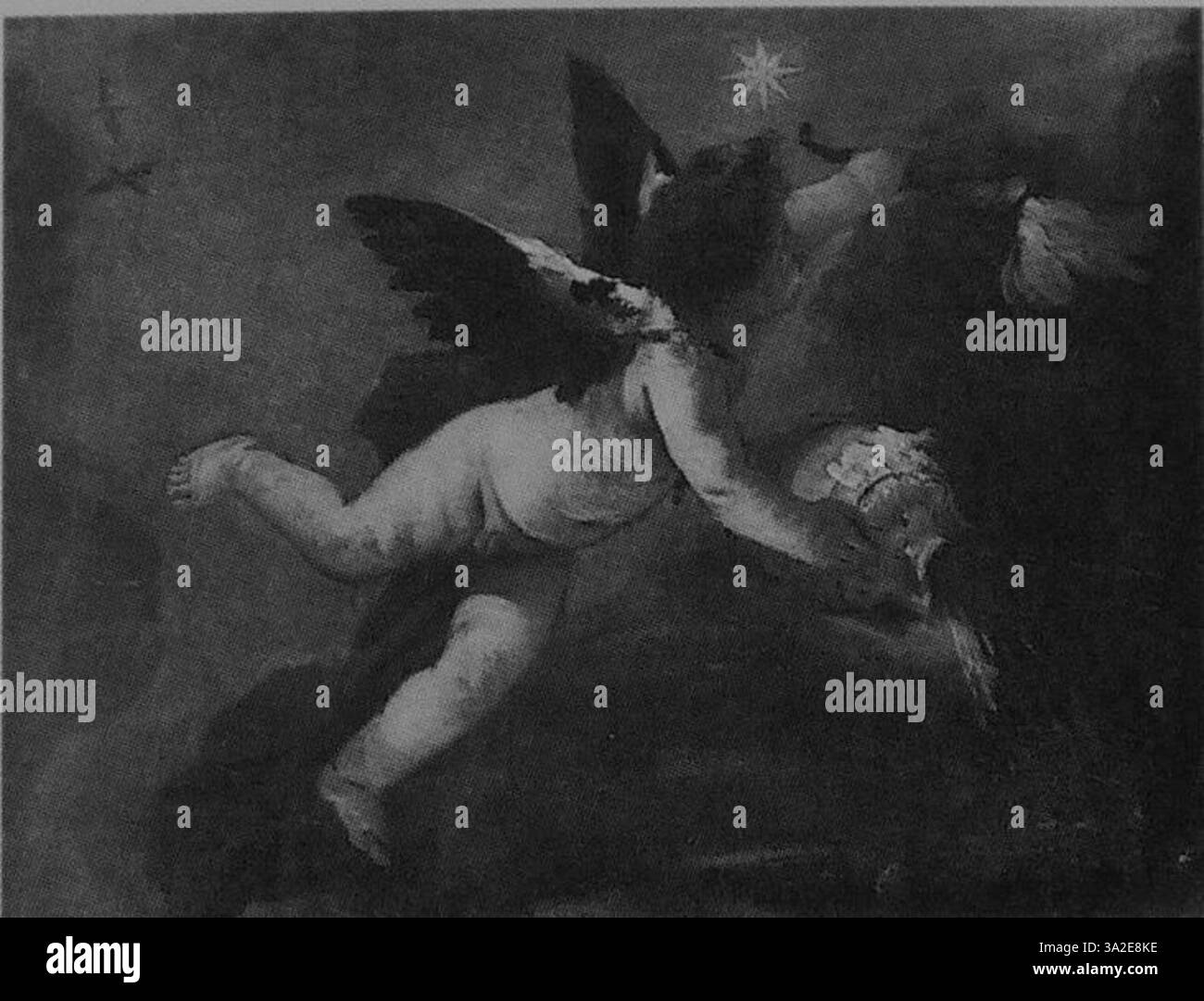 "Crépuscule" di Giovanni Battista Tiepolo mostra una serena scena crepuscolare, con un morbido passaggio di luce e atmosfera. Questo lavoro riflette la capacità di Tiepolo di catturare momenti di calma e bellezza nei suoi dipinti barocchi. Foto Stock