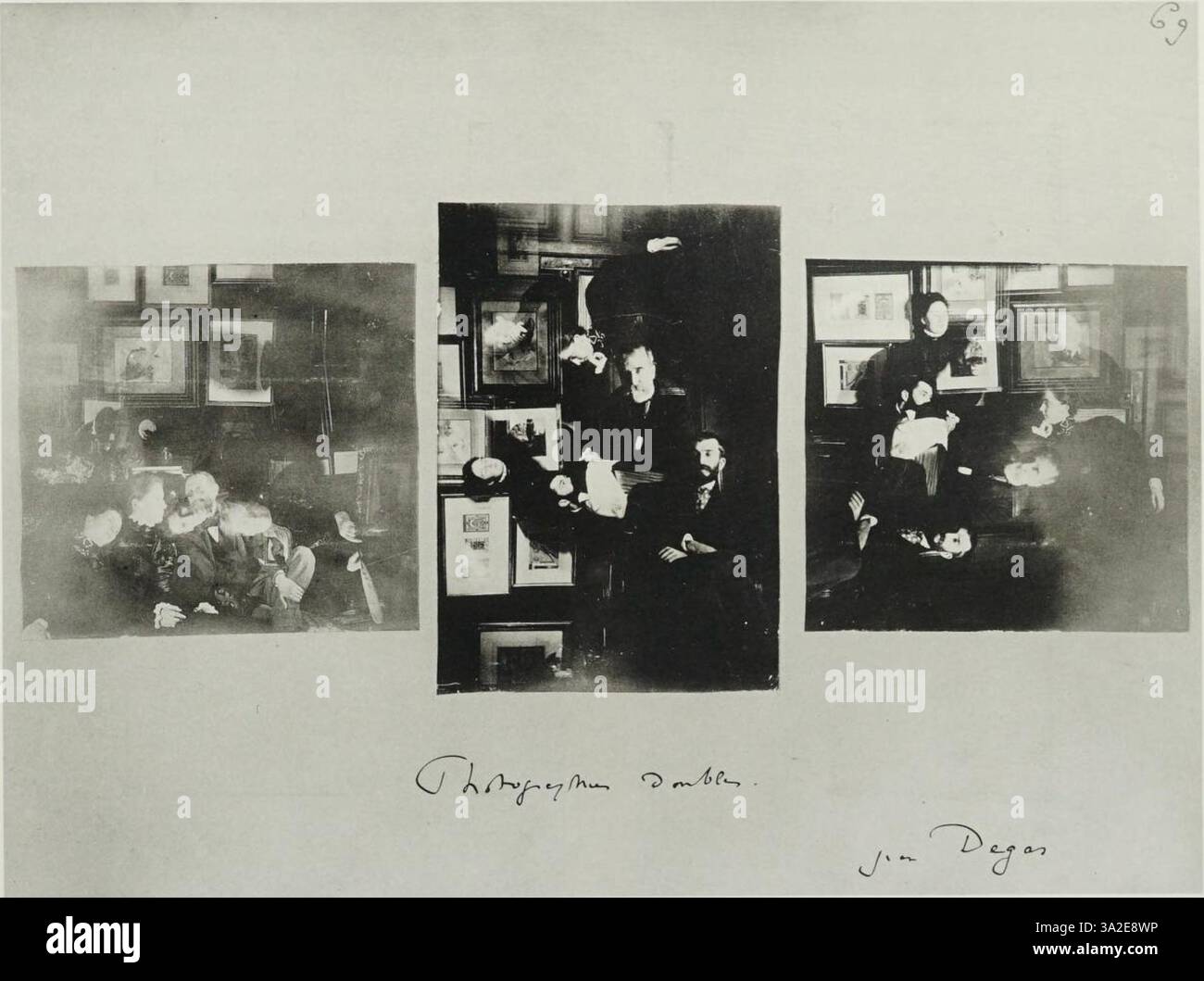 Questo lavoro combinato mostra Daniel Halévy in diverse pose, con Degas che cattura la sua personalità attraverso varie espressioni e posture. Foto Stock