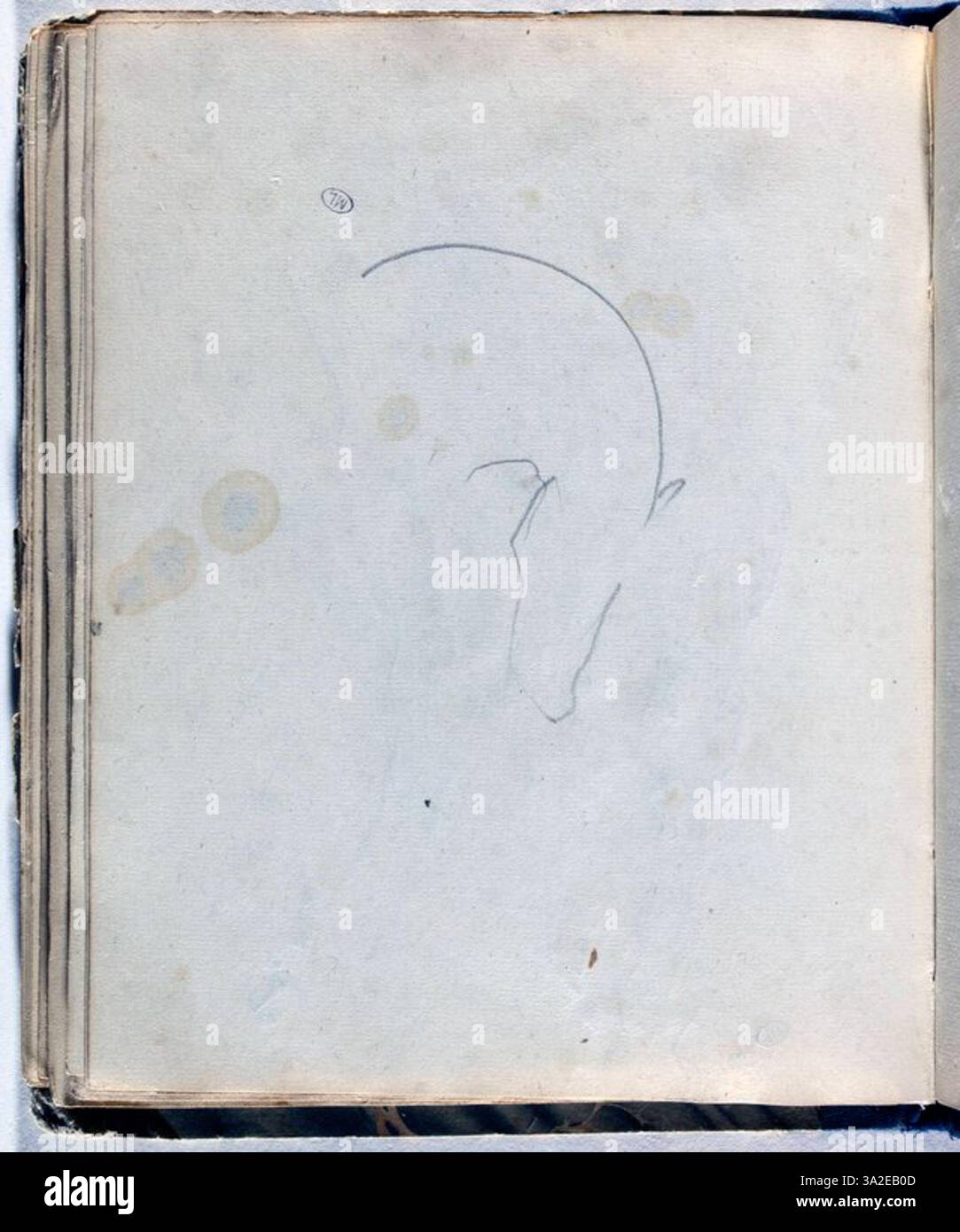 Il dipinto di Chassériau cattura la complessità della figura umana, usando la luce per accentuare la precisione anatomica e evocare emozioni. Foto Stock