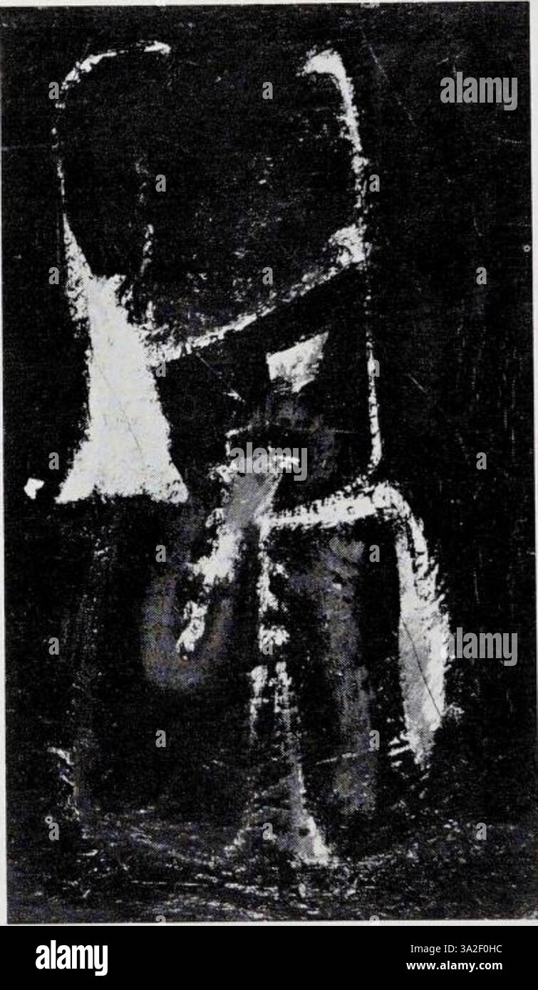 Questo pezzo riflette l'approccio astratto di Gorky, caratterizzato da forme organiche vibranti e pennellate dinamiche che trasmettono un senso di movimento e profondità emotiva. Foto Stock