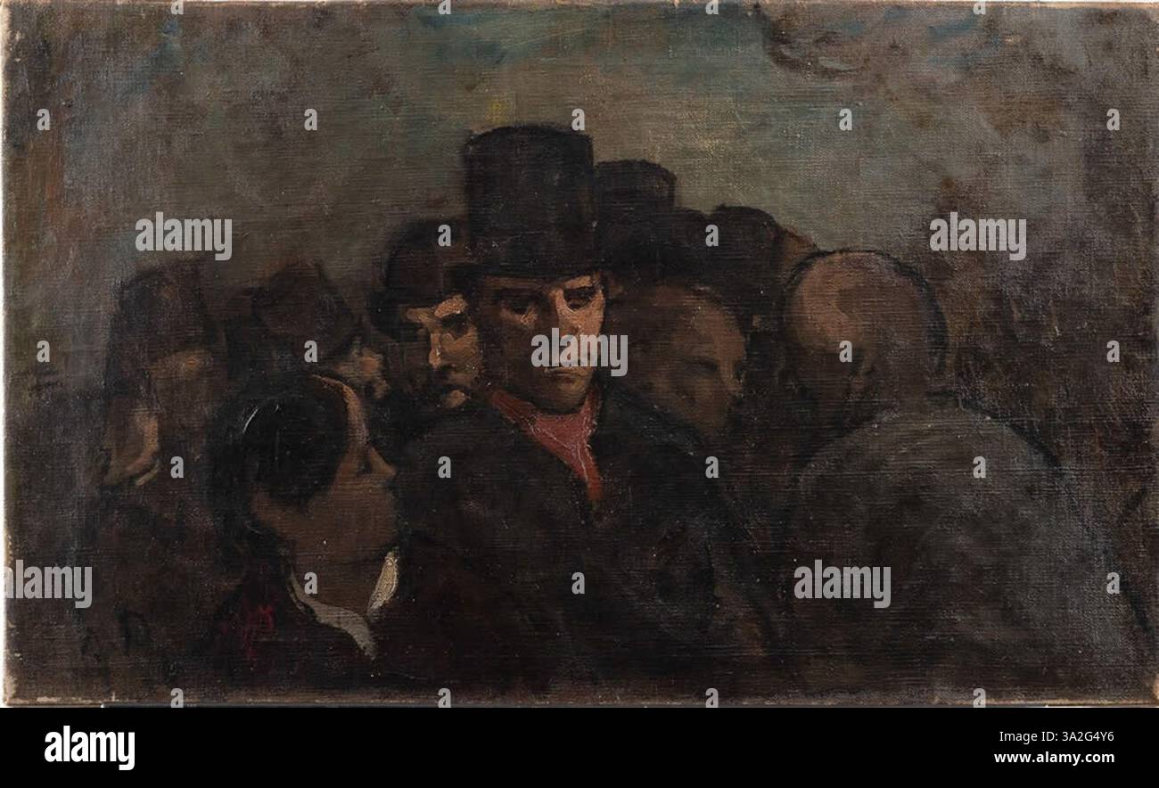 "DR13190" è una caricatura di Honoré Daumier che critica le questioni politiche e sociali della Francia del XIX secolo, usando l'umorismo e le forme esagerate per riflettere i difetti e l'ingiustizia della società. Foto Stock