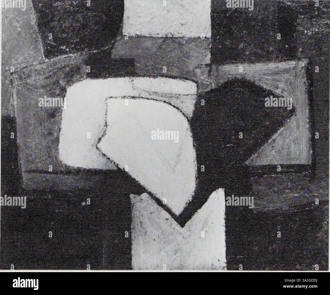 In questo quadro astratto, Arshile Gorky utilizza colori vivaci e forme organiche per esplorare la profondità emotiva e psicologica attraverso l'astrazione surrealista. Foto Stock