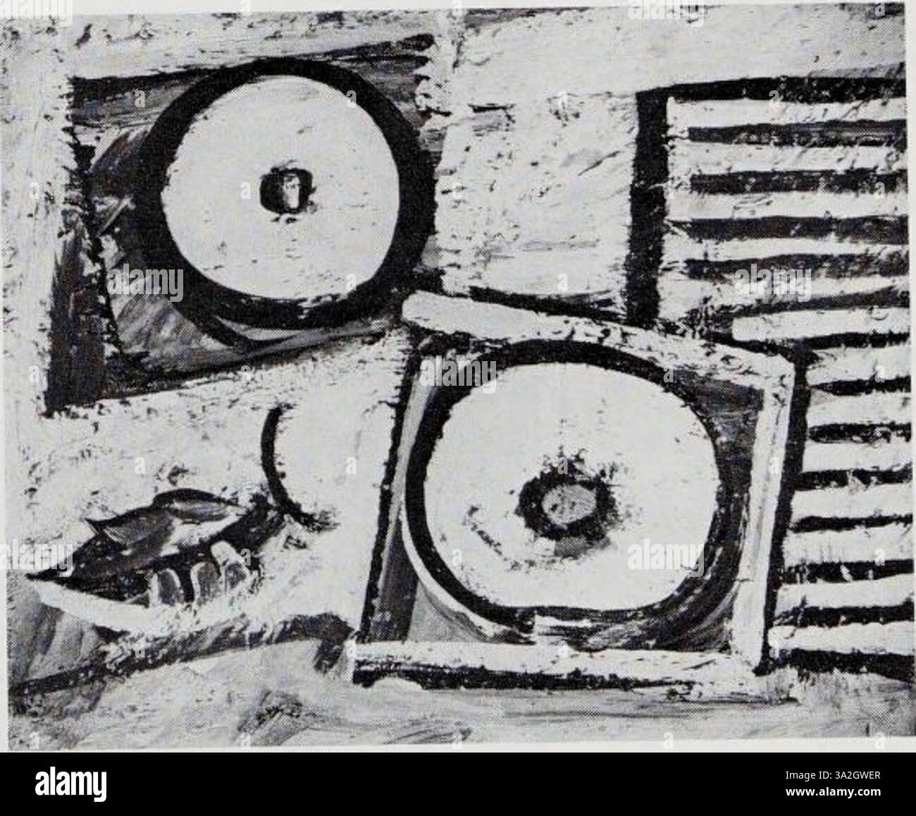 In questo pezzo, Arshile Gorky esplora la profondità emotiva e psicologica utilizzando tonalità vibranti e forme organiche, caratteristiche dell'astrazione surrealista. Foto Stock