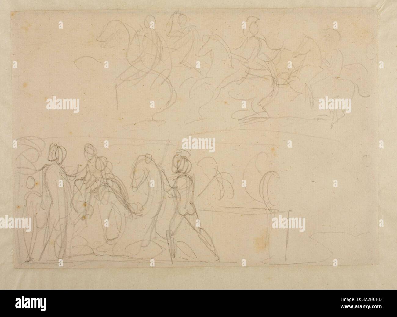 C1151 di Bertel Thorvaldsen è una scultura in marmo che mostra la capacità dell'artista di rappresentare l'anatomia umana con dettagli realistici e forma neoclassica. Foto Stock