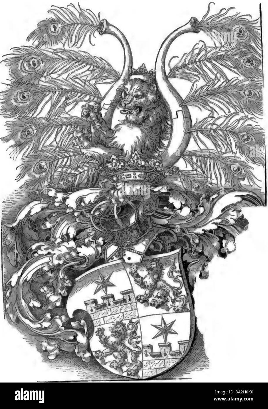 Questa incisione di Dürer cattura la precisione e i dettagli della figura umana, utilizzando linework e ombreggiature esperti per ottenere una rappresentazione realistica ed emotiva del soggetto. Foto Stock