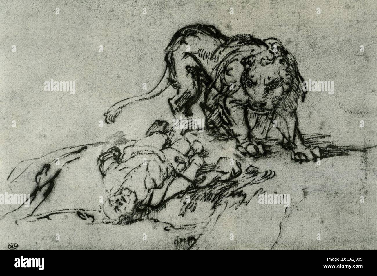 Questo ritratto di Rembrandt usa luce e ombra per far risaltare la profondità emotiva del soggetto. Le pennellate e le texture aggiungono realismo e dimensione al ritratto. Foto Stock