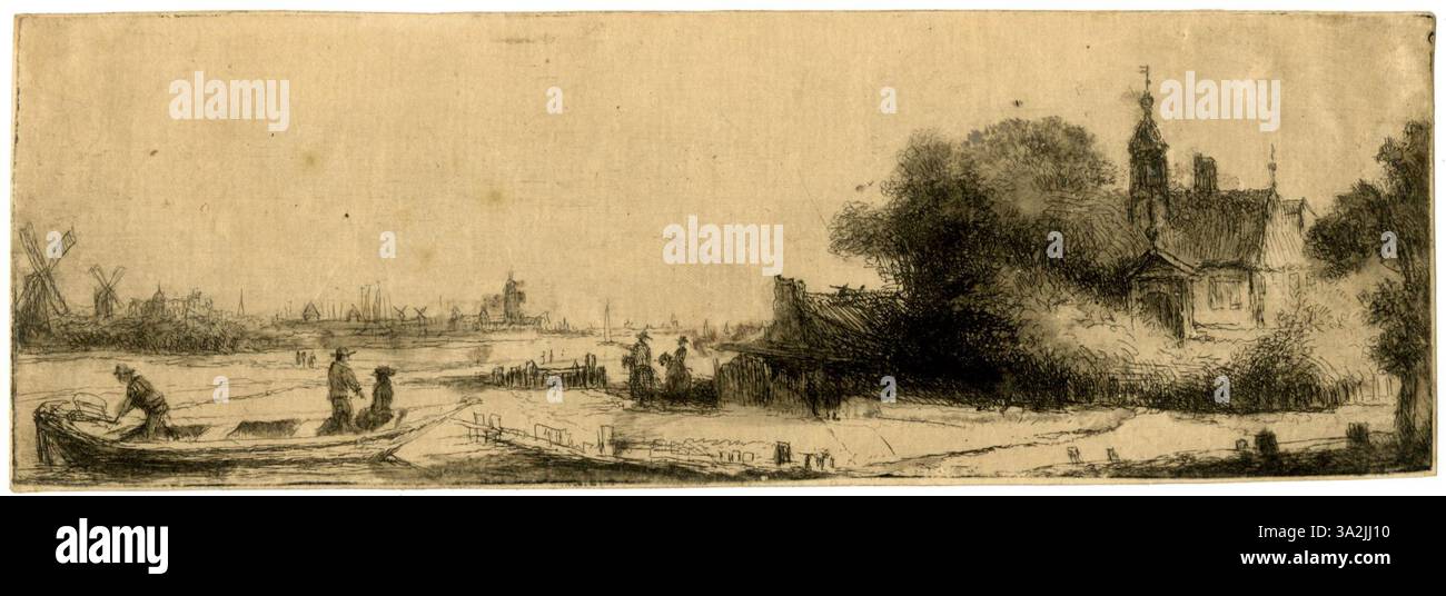 Questo autoritratto del 1848 di Philips Koninck cattura il suo stato d'animo rifrangente, con un'enfasi sul contrasto della luce e un rendering completo e dettagliato del suo volto. Foto Stock