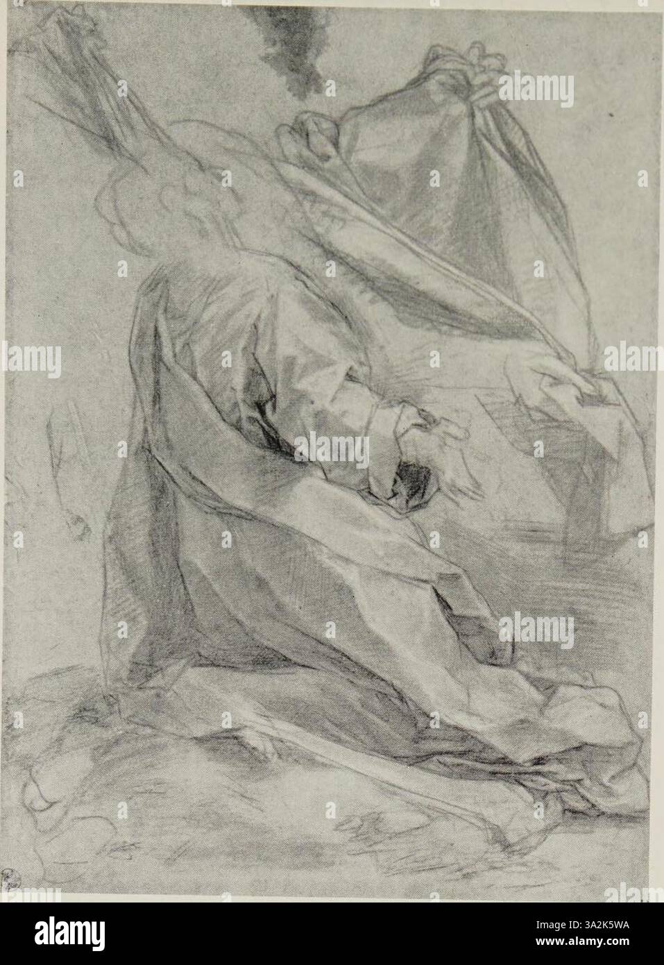 L'uso di contrasti di colore e composizione dinamica di Federico Barocci in questo dipinto esalta la profondità emotiva dei soggetti religiosi. Foto Stock L'uso di contrasti di colore e composizione dinamica di Federico Barocci in questo dipinto esalta la profondità emotiva dei soggetti religiosi. Foto Stock