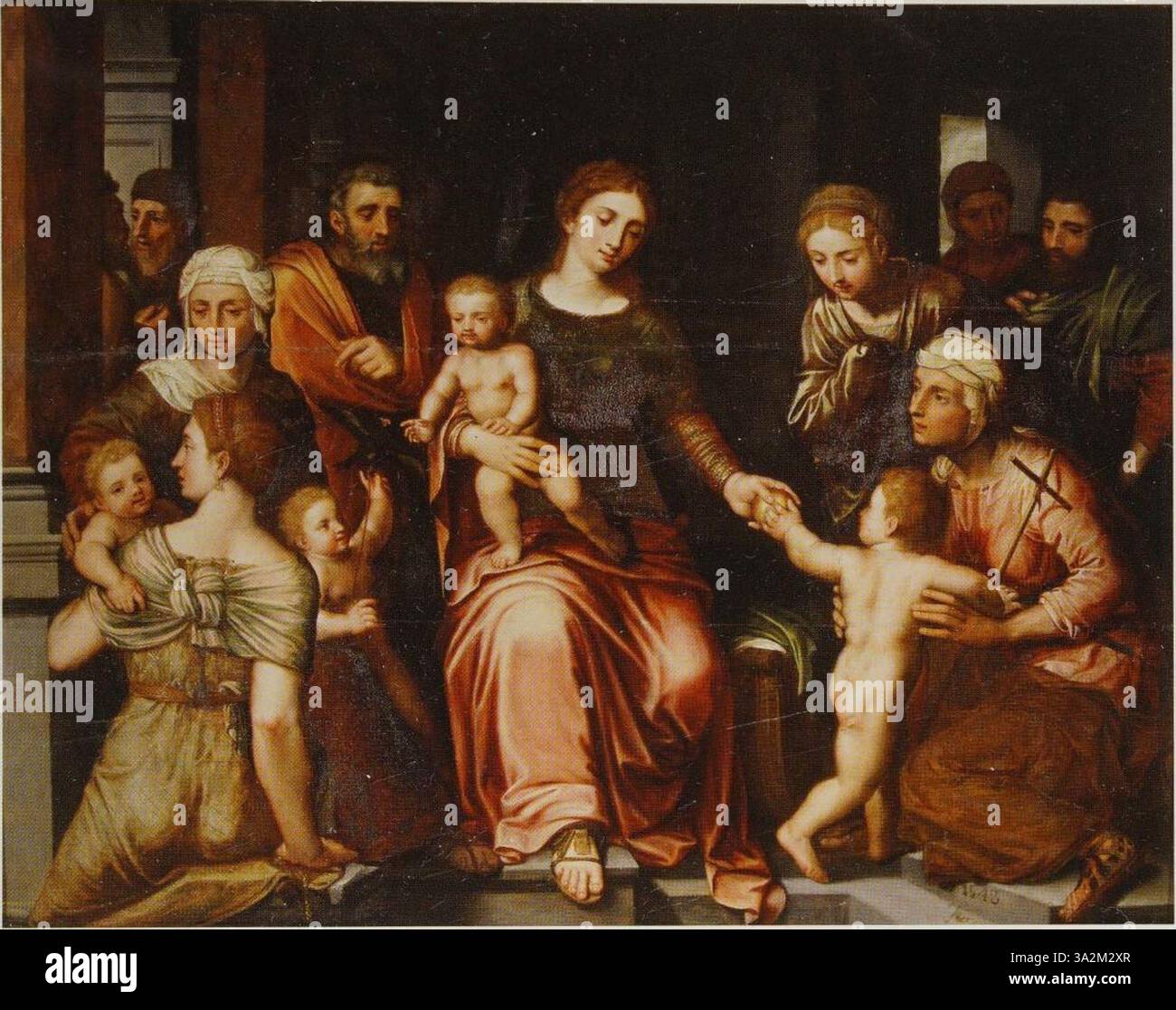 Questo ritratto di Willem Key cattura le distintive caratteristiche facciali e l'abbigliamento raffinato del soggetto, dipinto durante il XVI secolo, esemplificando la tradizione fiamminga della ritrattistica realistica. Foto Stock