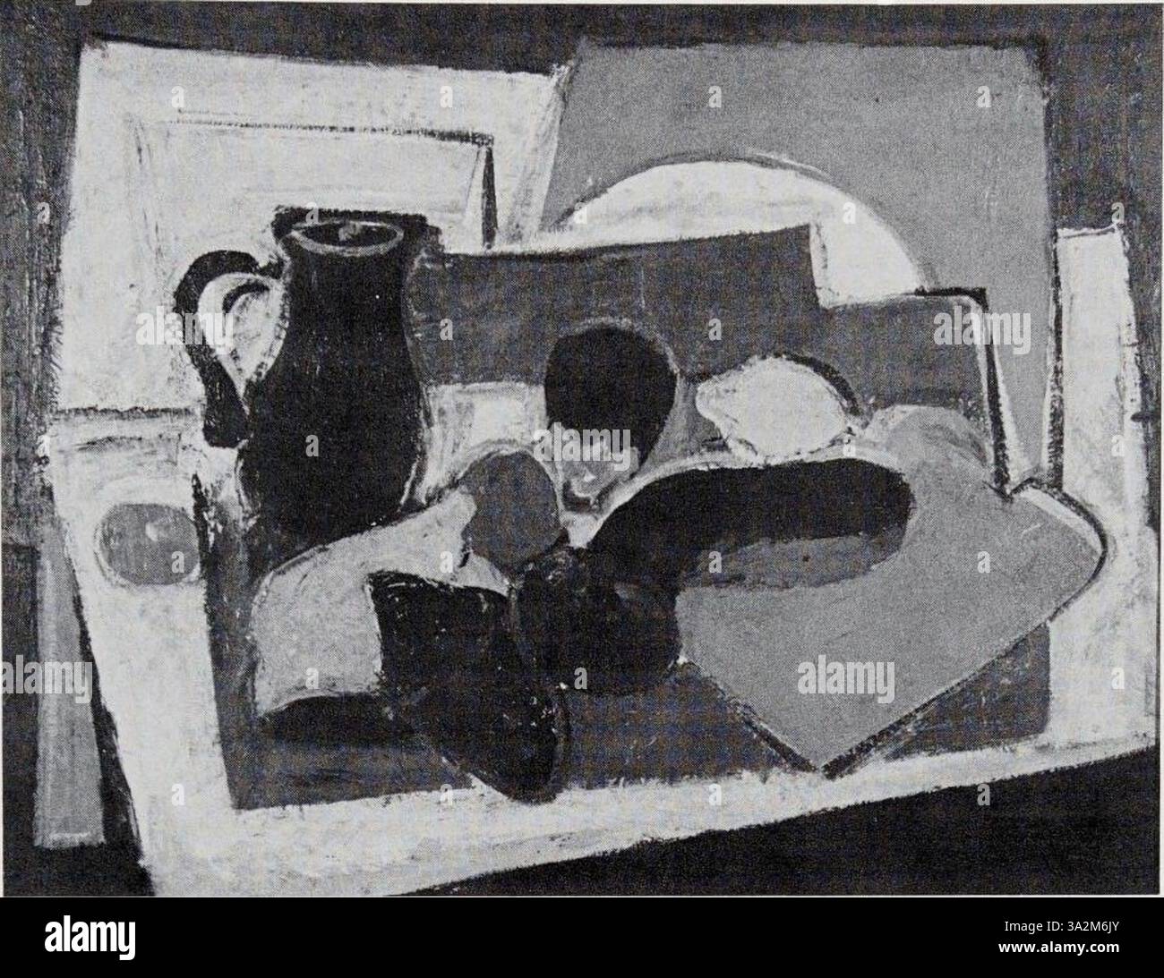 Questo dipinto di Arshile Gorky presenta forme organiche e tonalità vibranti, combinando influenze surrealiste con espressioni emotive per creare una composizione dinamica ed espressiva. Foto Stock