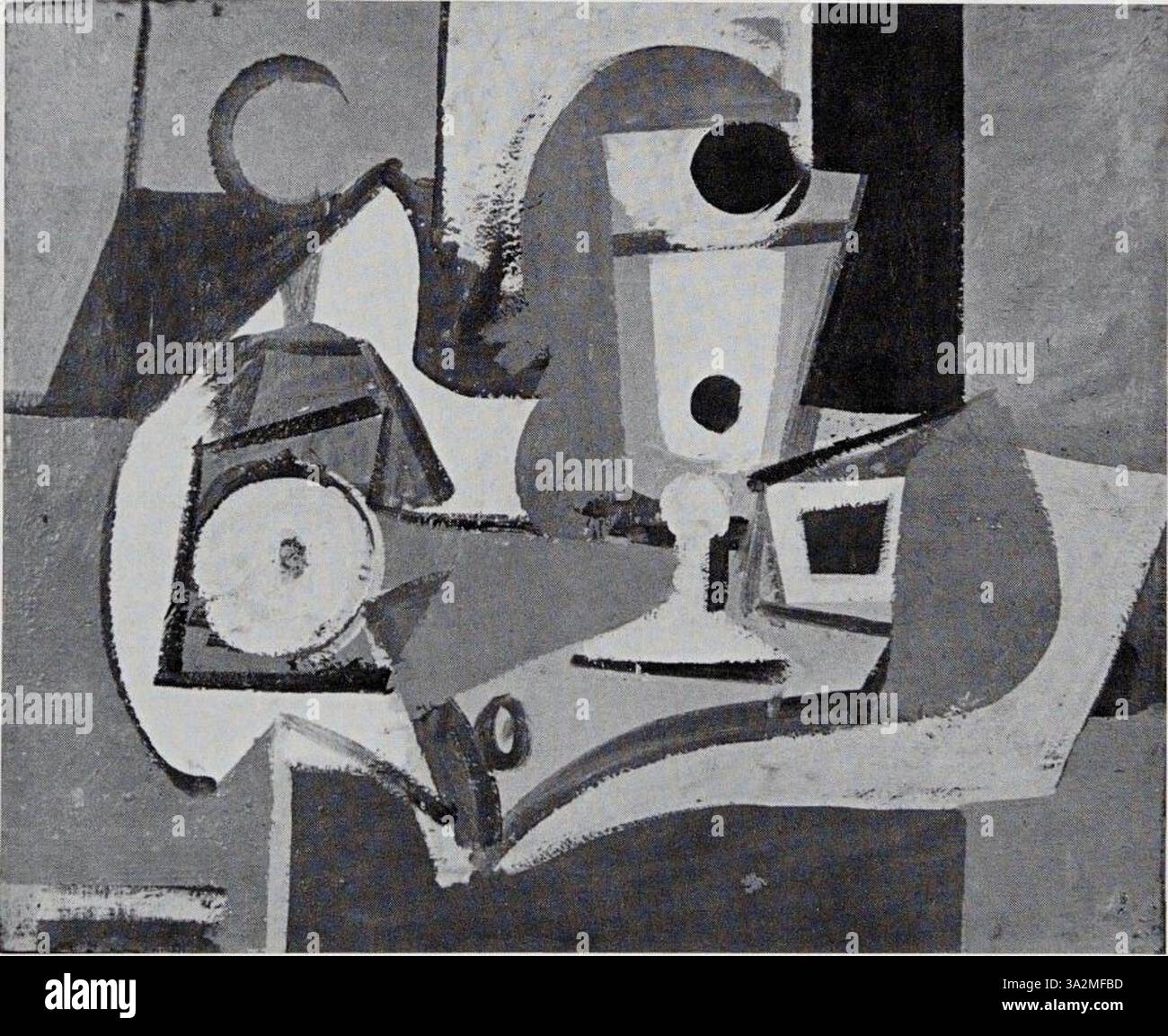 La pittura di Arshile Gorky mescola l'astrazione surrealista e le forme organiche, esplorando temi emotivi e psicologici attraverso i contrasti di colore. Foto Stock