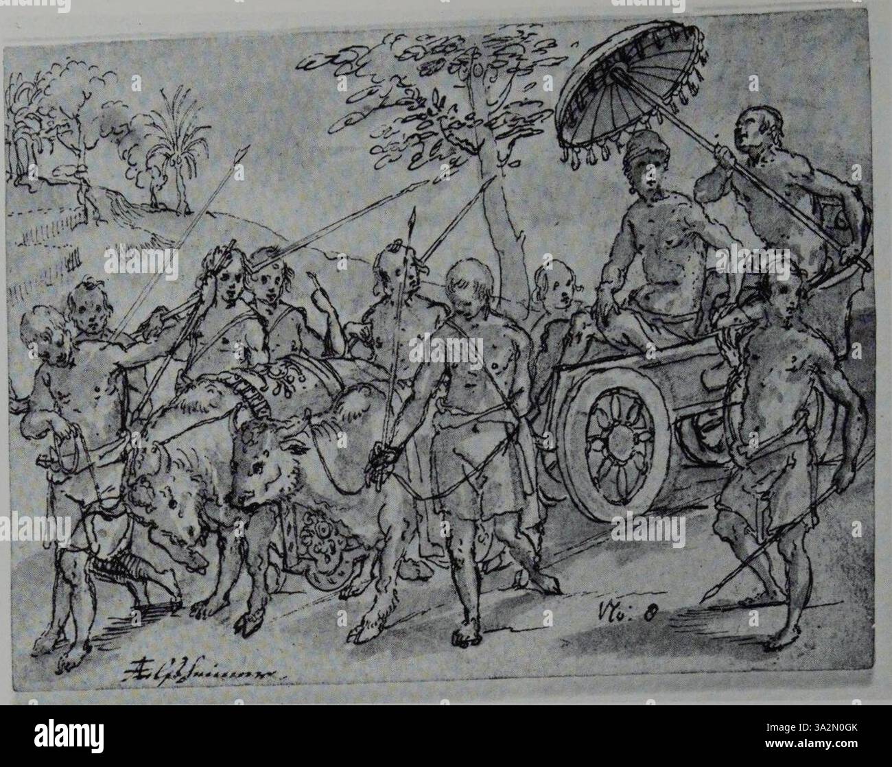 Questa opera d'arte di Adam Elsheimer dimostra la sua abilità nel catturare l'illuminazione naturale, in particolare al crepuscolo o in ambienti notturni. La sua padronanza della luce crea uno stato d'animo pacifico e misterioso. Foto Stock