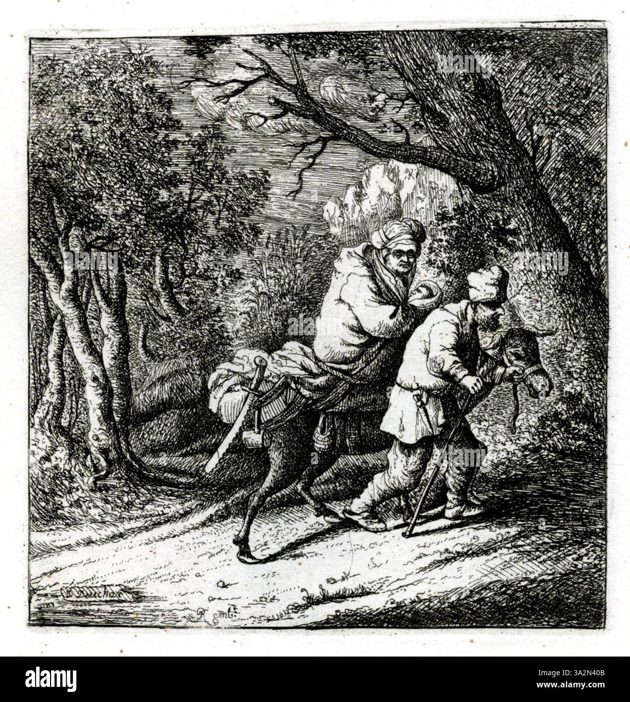 Questo dipinto di Rembrandt esemplifica la sua capacità di catturare l'anima umana attraverso la luce e l'ombra. L'intensa espressione del soggetto è evidenziata dal magistrale contrasto tra toni scuri e chiari. Foto Stock