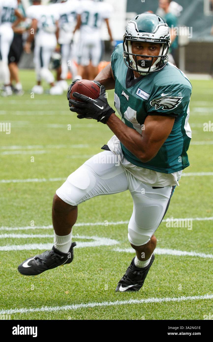 3 agosto 2014: Il wide receiver dei Philadelphia Eagles Jordan Matthews (81) in azione durante il Philadelphia Eagles Training Camp al Lincoln Financial Field di Philadelphia, Pennsylvania. (Immagine di credito: © Chris Szagola/Cal Sport Media/ZUMAPRESS.com) Foto Stock