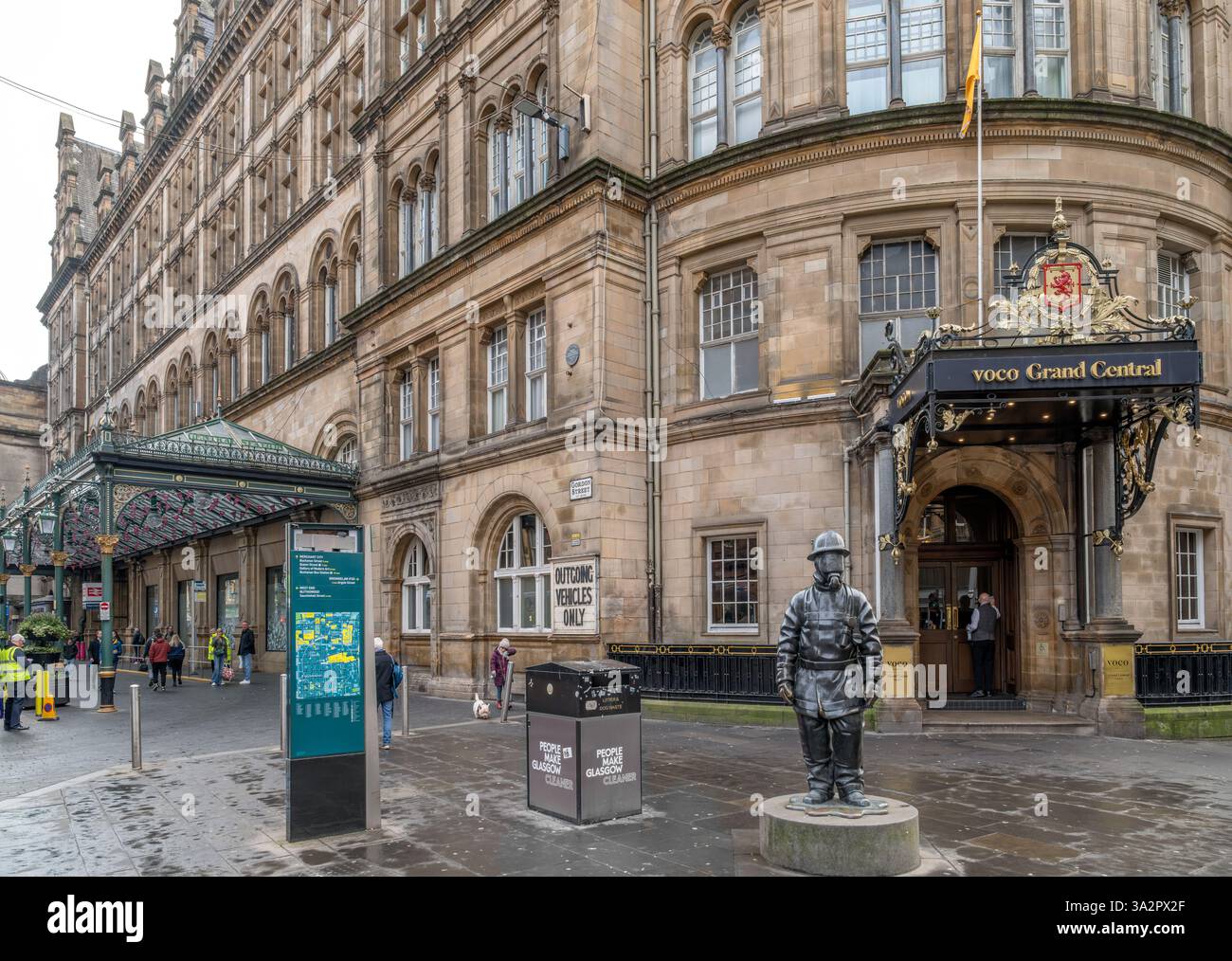 Il Voco Grand Central Hotel presso la stazione centrale di Glasgow, Gordon Street, Glasgow, Scozia, Regno Unito Foto Stock