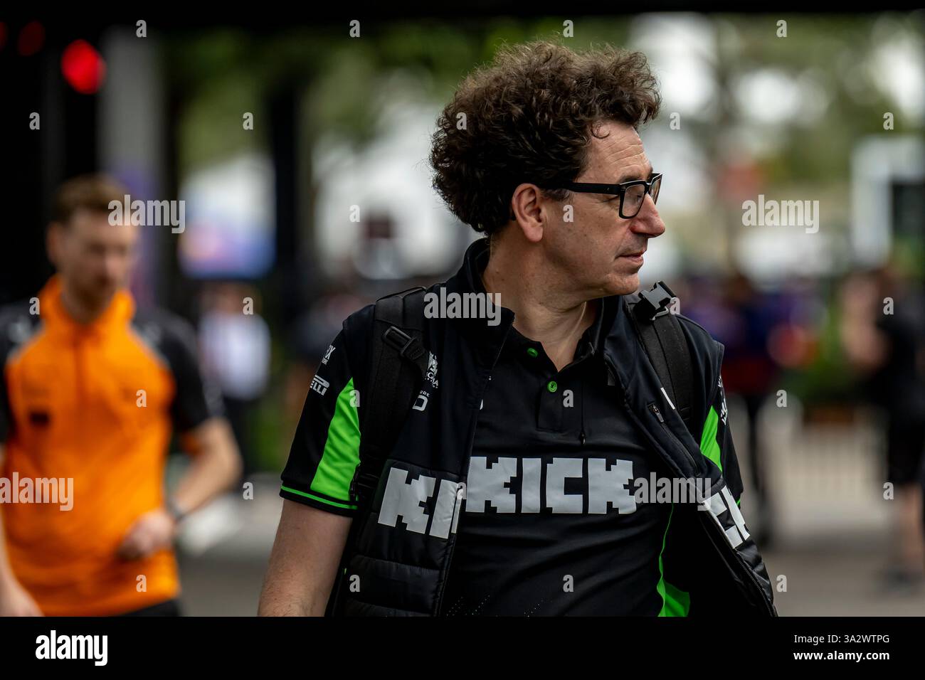 Melbourne, Australia, 13 marzo 2025, Mattia Binotto, il Team Principle of the Stake F1 Team team che partecipa al Gran Premio d'Australia 2025 The Build Up, che si svolge a Melbourne, Australia. Crediti: Michael Potts/Alamy Live News Foto Stock