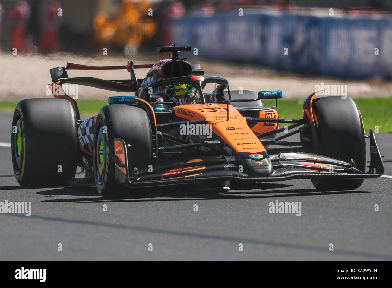 Melburne, Australia. 14 marzo 2025. Oscar Piastri, durante il Gran Premio d'Australia di Formula 1 Louis Vuitton 2025, all'Albert Park Grand Prix Circuit. Crediti: Alessio Morgese/ Emage / Alamy live news Foto Stock