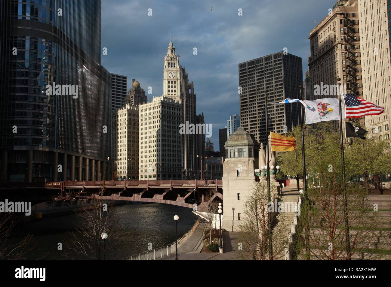 Marina City - State Street - Chicago, Illinois Foto Stock