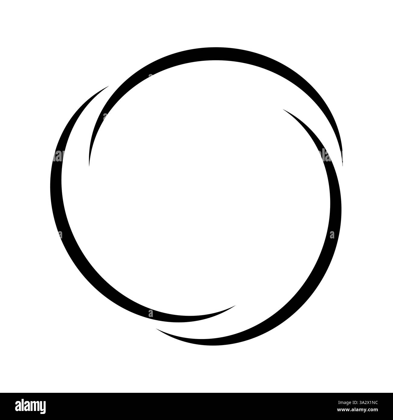 Vortice vorticoso di Infinite Motion linee girevoli nere design circolare Illustrazione Vettoriale