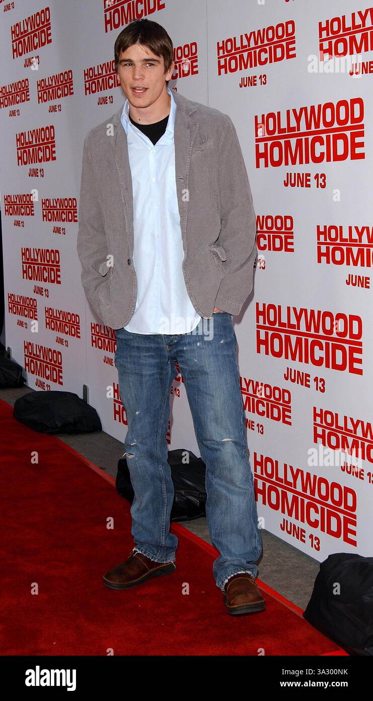 10 GIUGNO 2003 - SANTA MONICA, CALIFORNIA, STATI UNITI - K31042FB.HOLLYWOOD HICIDE PREMIERE AL MANN. TEATRO VILLAGE DI SANTA MONICA, CALIFORNIA. FITZROY BARRETT/ 2003.JOSH HARTNETT(immagine di credito: © Globe Photos/ZUMAPRESS.com) Foto Stock