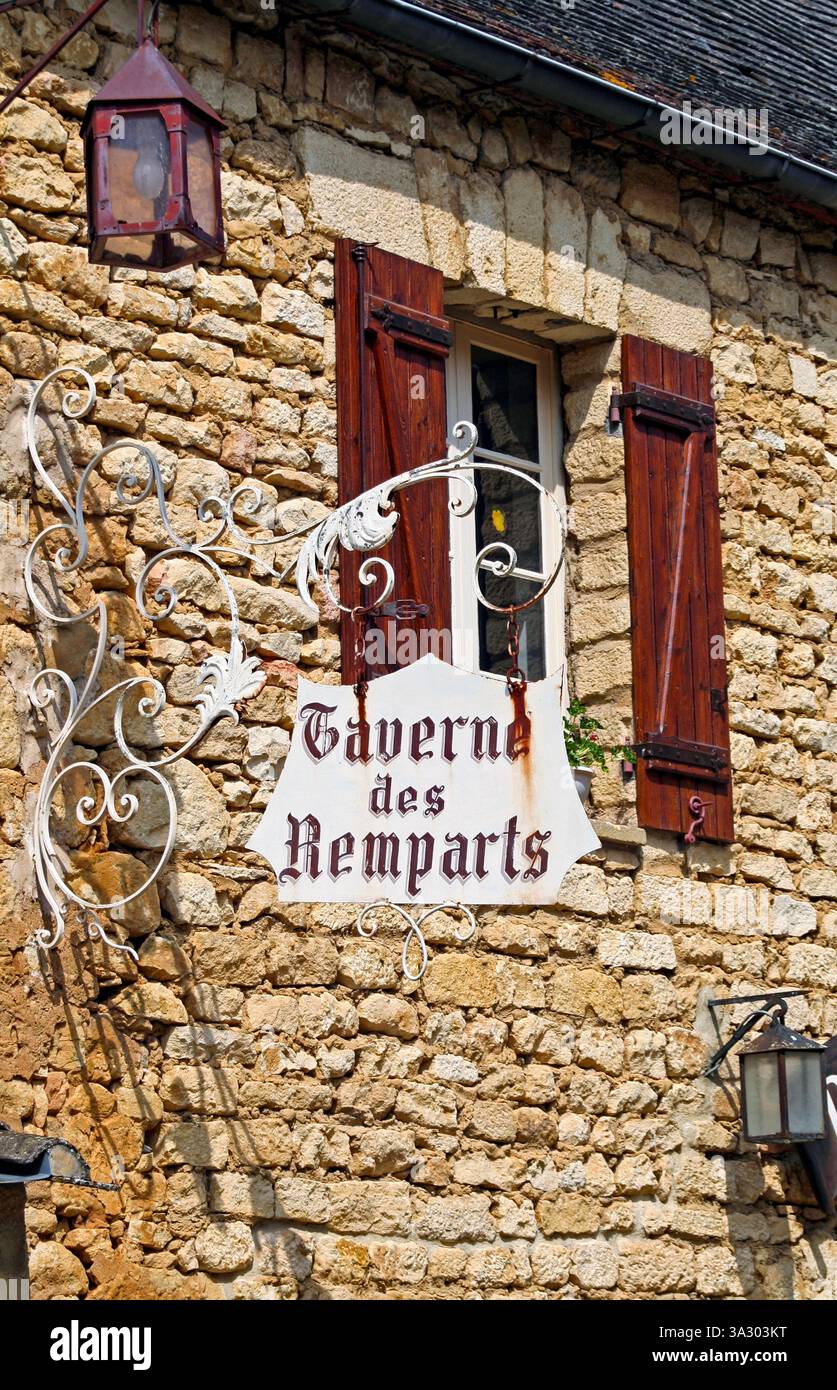 Taverne Dordogne Francia Foto Stock