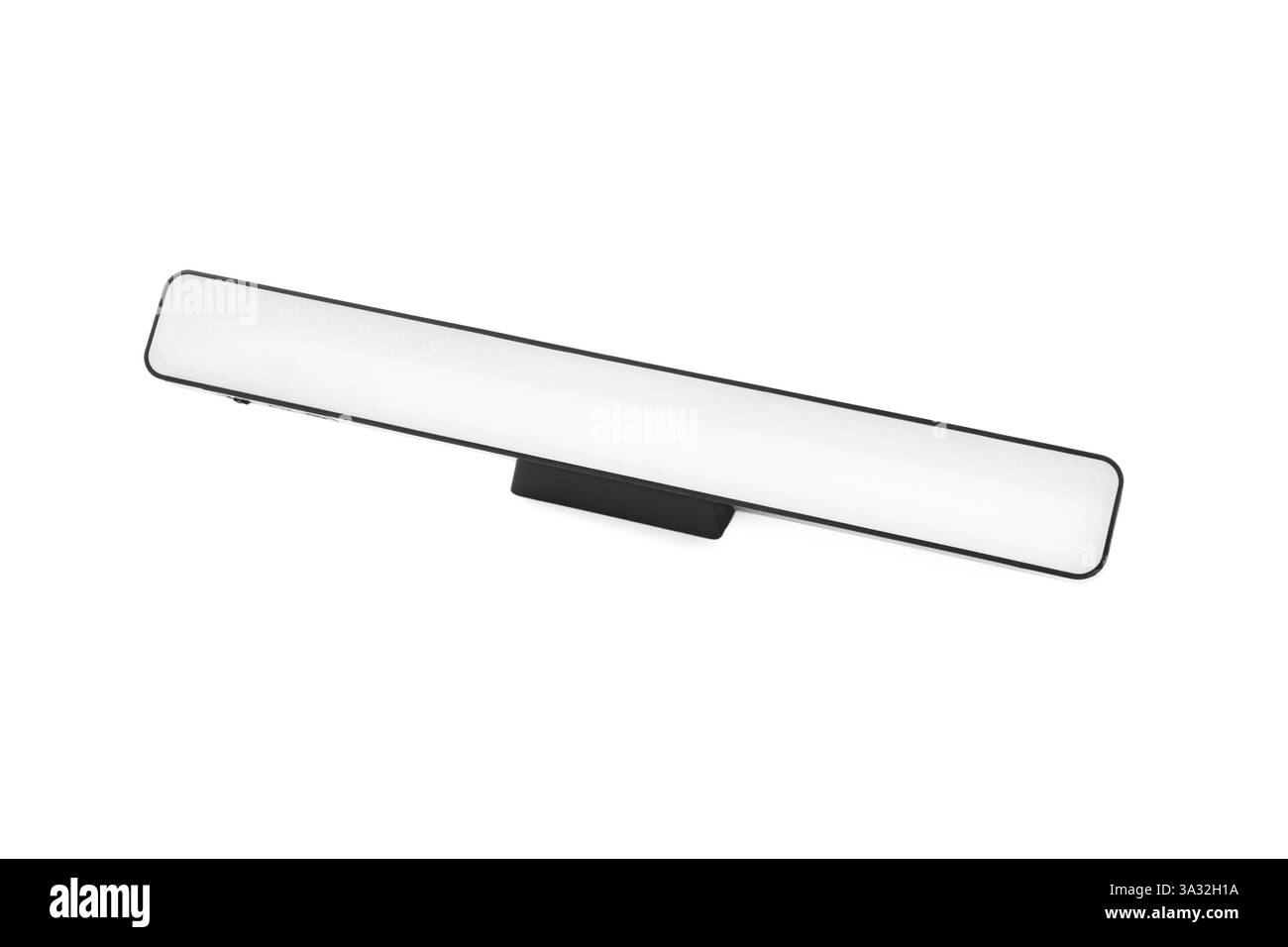 Una moderna lampada a LED isolata su bianco Foto Stock