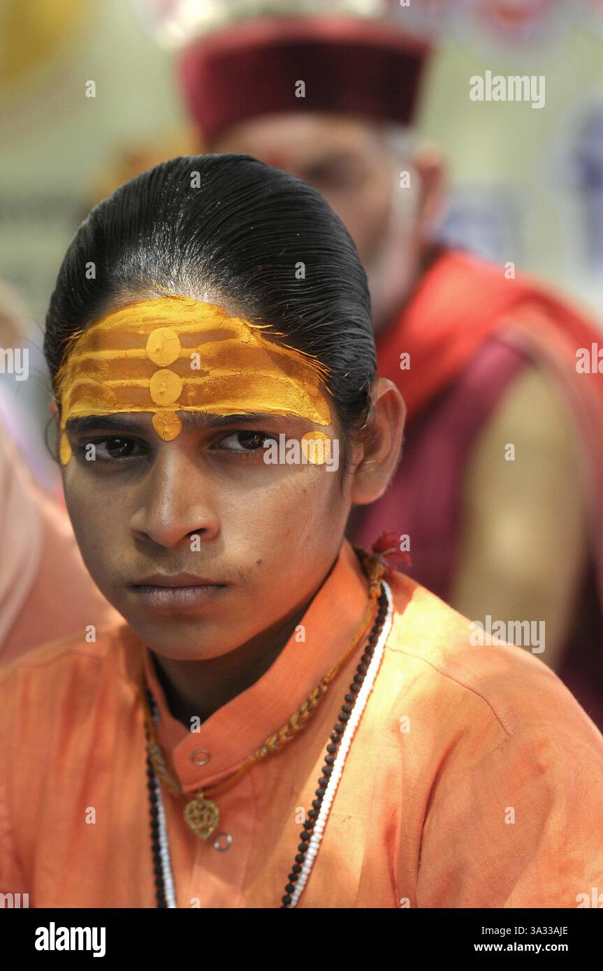 NEW DELHI,INDIA â€“23 SETTEMBRE: United Hindu Front protesta contro Love Jehad a Jantar Mantar a nuova Delhi. (Immagine di credito: © India Today/ZUMA Wire) Foto Stock