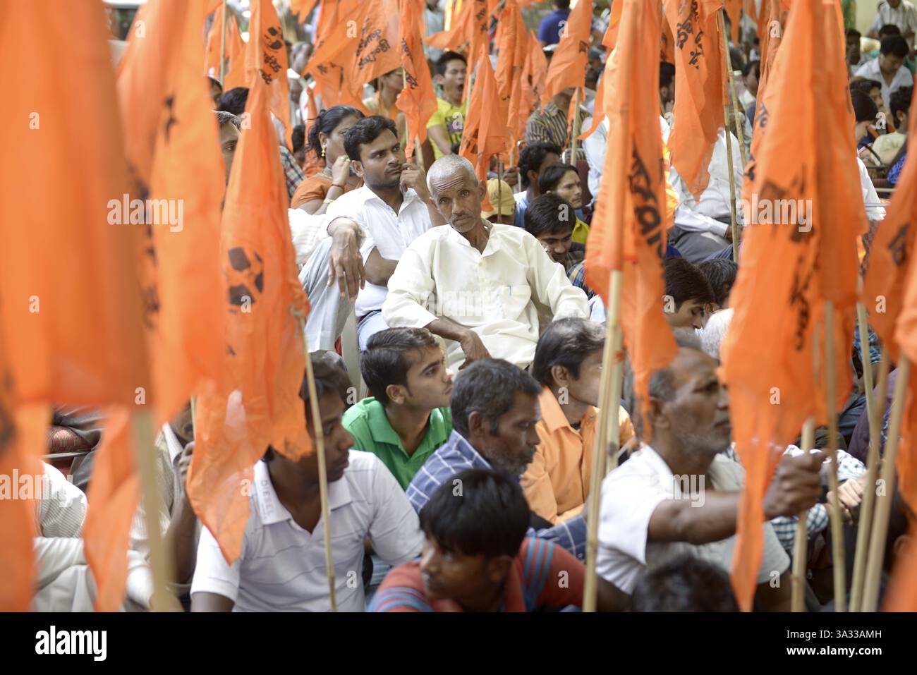 NEW DELHI,INDIA â€“23 SETTEMBRE: United Hindu Front protesta contro Love Jehad a Jantar Mantar a nuova Delhi. (Immagine di credito: © India Today/ZUMA Wire) Foto Stock