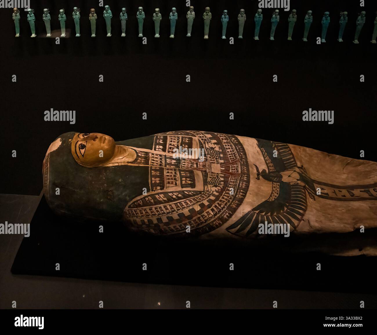 Antichità egizie nel grande Museo Egizio (GEM) Foto Stock