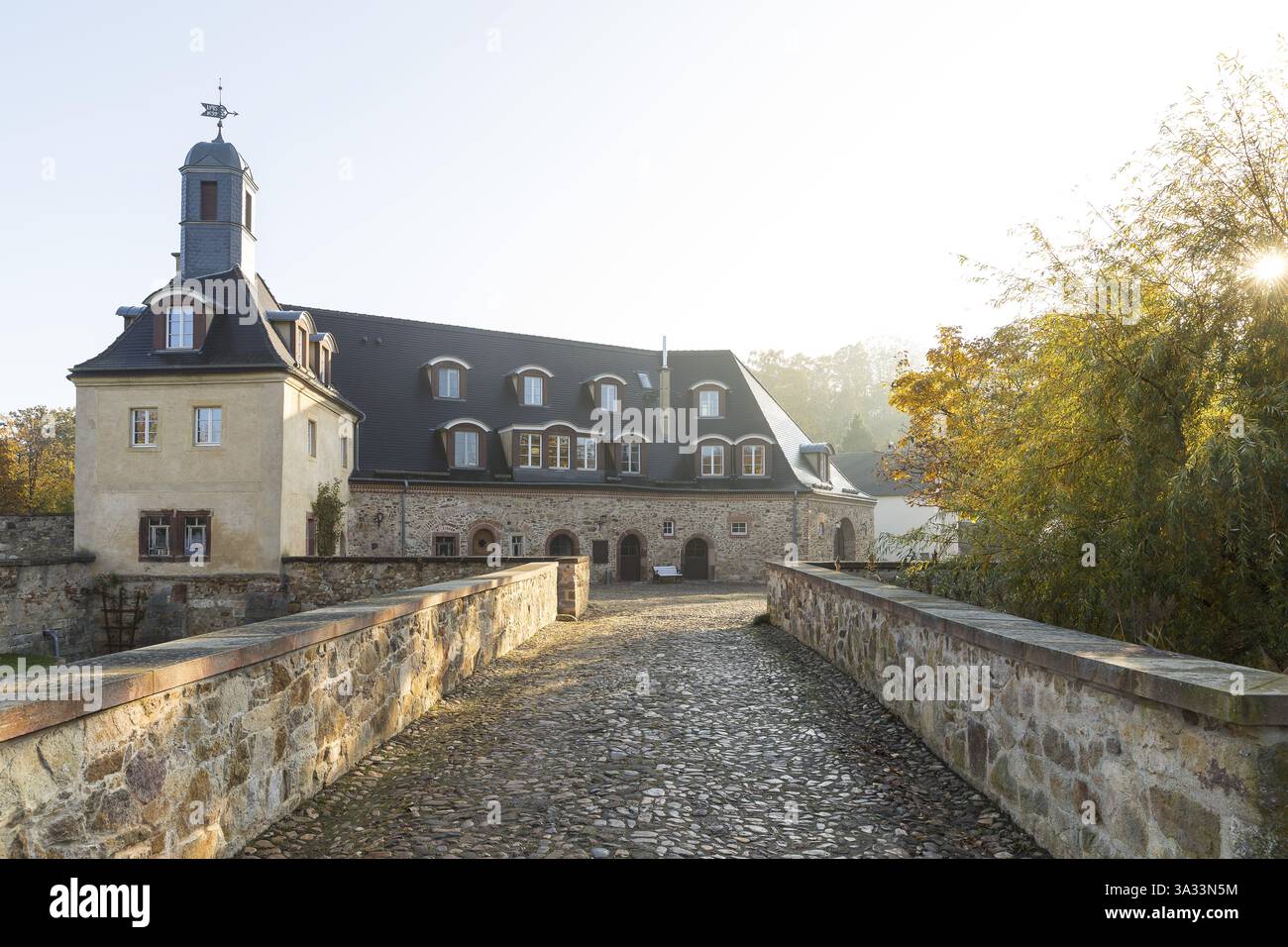 Ex birrificio della tenuta Doeben, Grimma, Sassonia, Germania, Europa Foto Stock