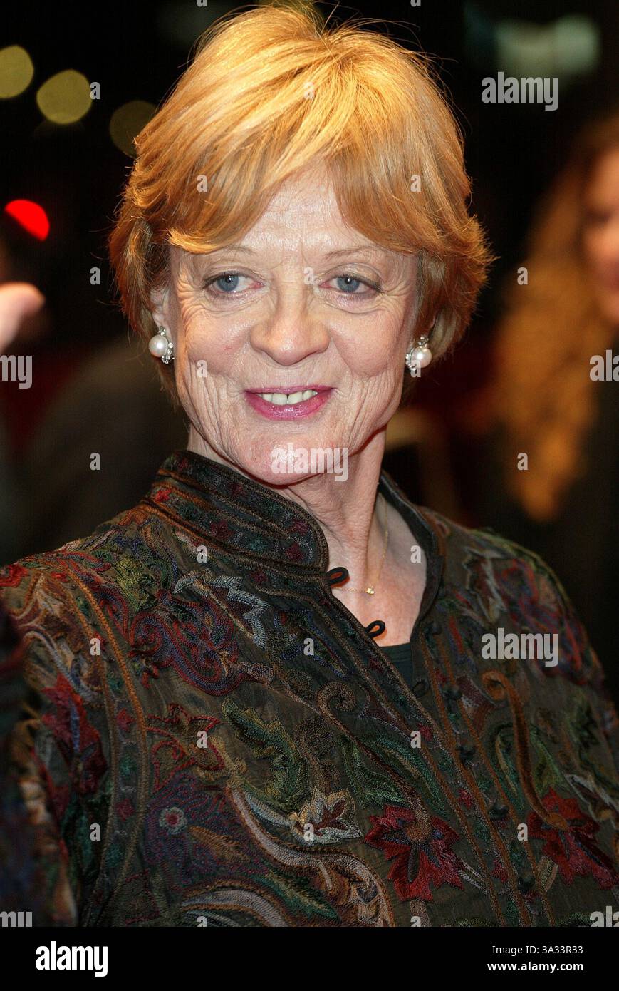10 feb 2002 - Scarborough, North Yorkshire, Inghilterra - DAME MAGGIE SMITH.ATTRACTOR.ANY.POTSDAMMER PLATZ, BERLIN, GERM.10/02/2002.DI592.(Credit Image: © Globe Photos/ZUMAPRESS.com) Foto Stock