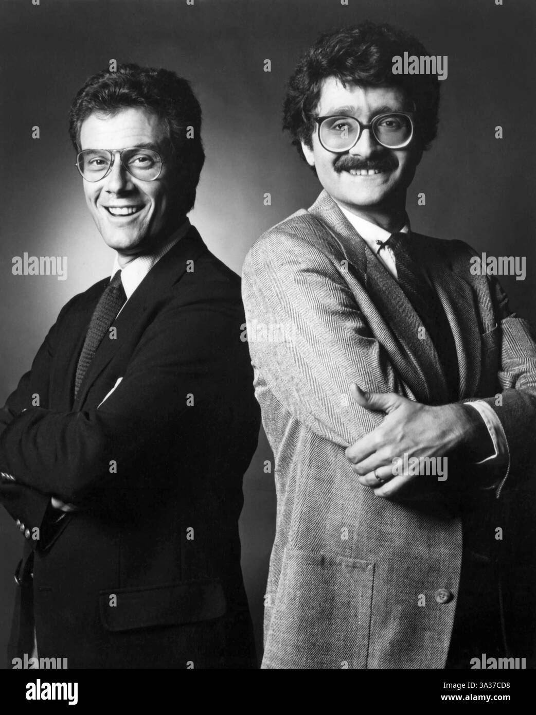 21 marzo 2006 - Jeffrey Lyons e Michael Medved, American Film Critics, Publicity Portrait for Their Television Show, ''sneak Previews'', 1986 (Credit Image: © Glasshouse/ZUMA Wire) Foto Stock