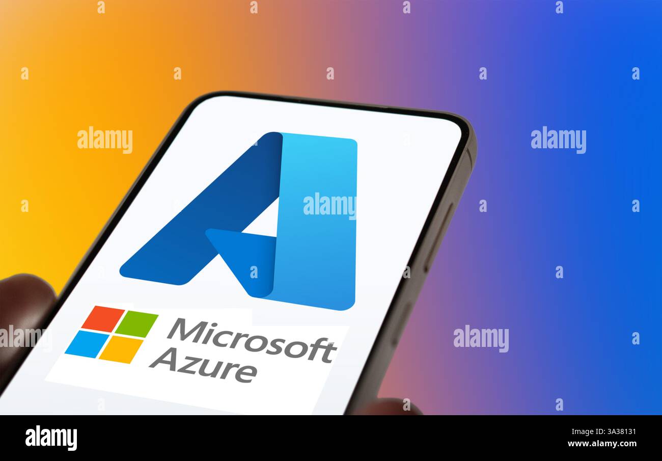 Piattaforma di cloud computing Microsoft Azure Foto Stock