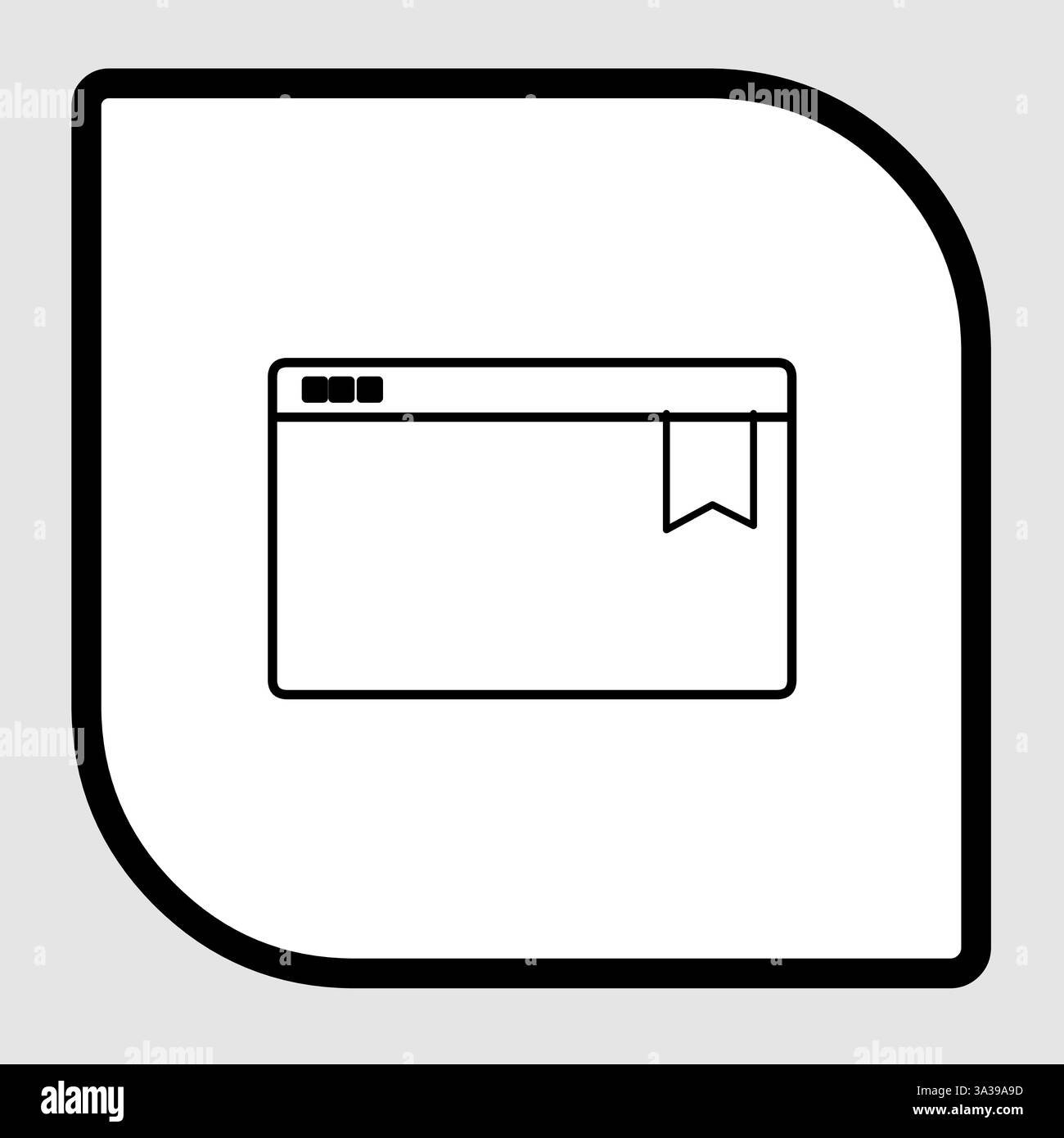 Icona segnalibro, icona intelligente per ux ui, nuova icona moderna, icona modificabile per il progetto, file di illustrazione vettoriale, icona popolare isolata. Illustrazione Vettoriale