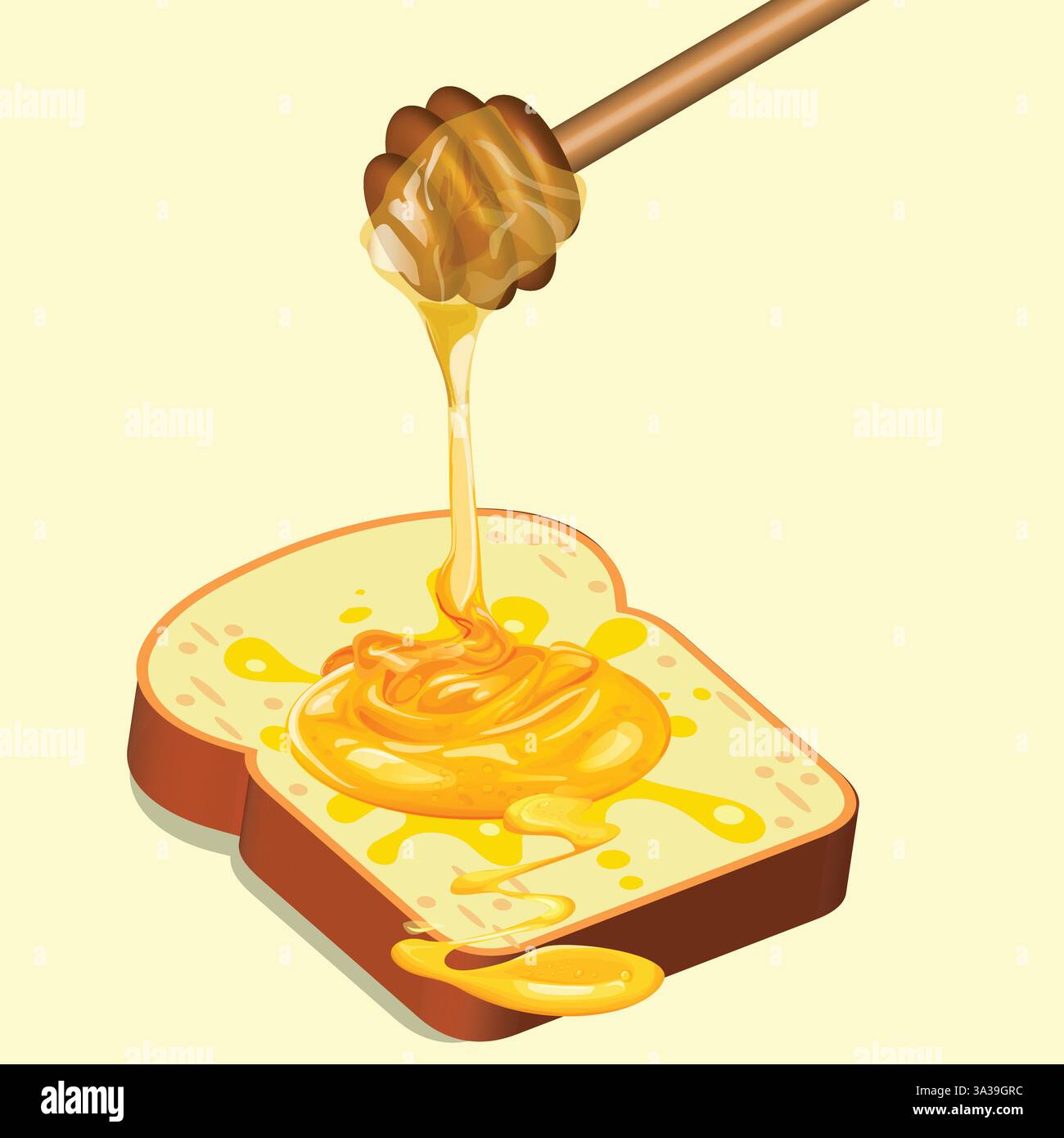 La delizia di Golden Drizzle Illustrazione Vettoriale