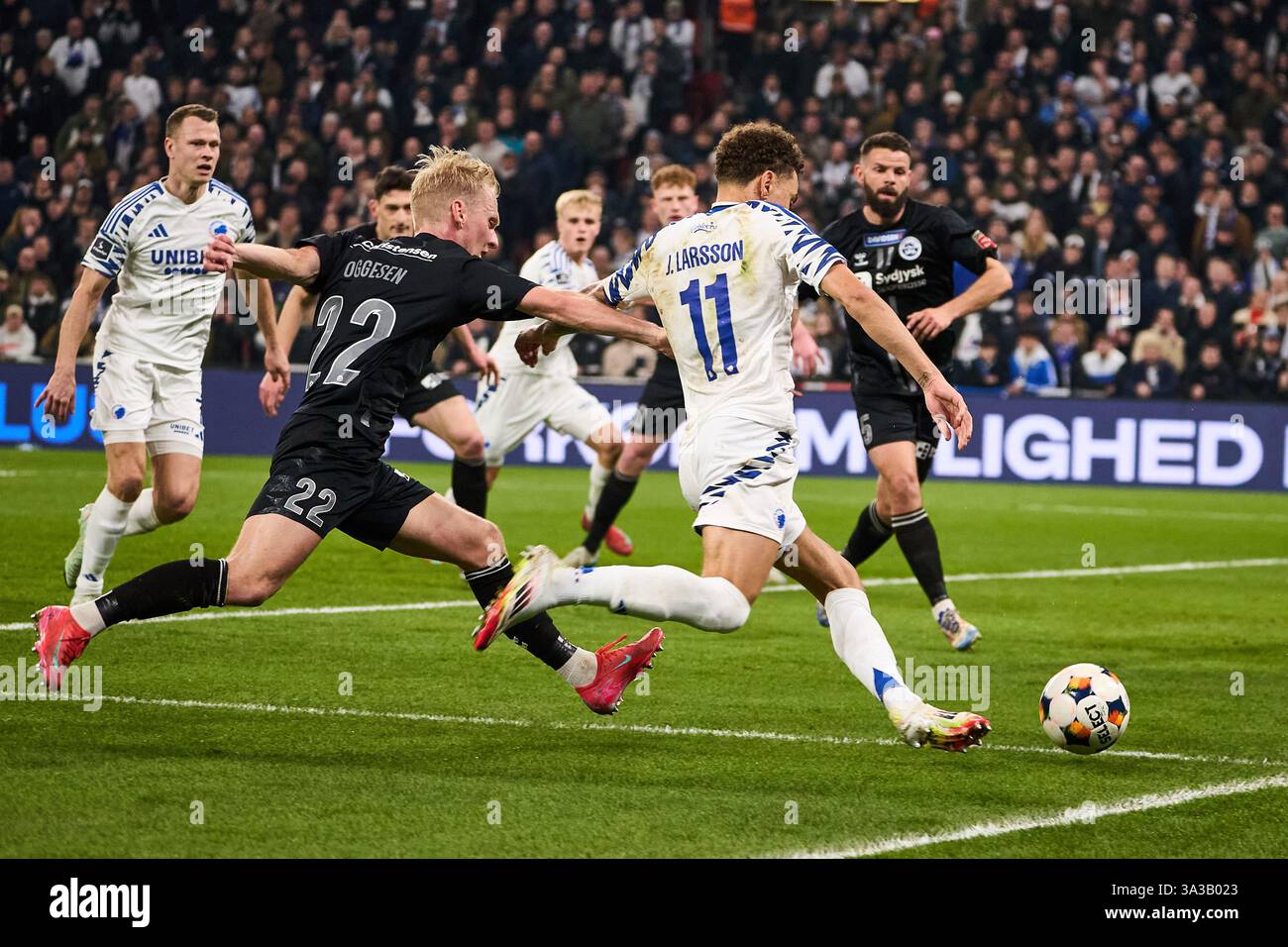 FC Copenhagen e Sønderjyske a Parken, 1-1 - Grundspillet Foto Stock