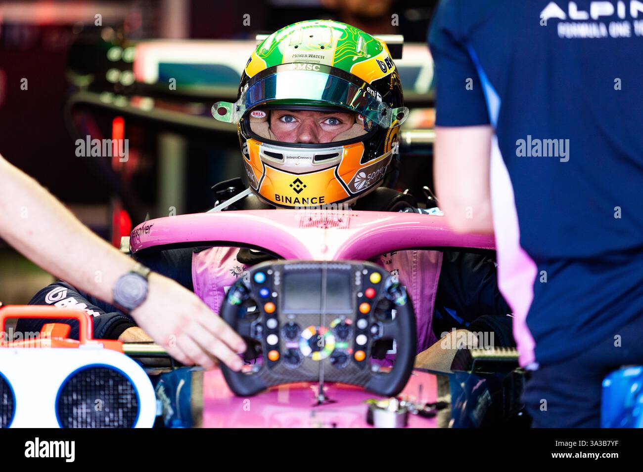 GASLY Pierre (fra), Alpine F1 Team A525, ritratto durante il Gran Premio d'Australia di Formula 1 Louis Vuitton 2025, 1° round del Campionato del mondo di Formula 1 FIA 2025 dal 14 al 16 marzo 2025 sull'Albert Park Grand Prix Circuit di Melbourne, Australia Foto Stock