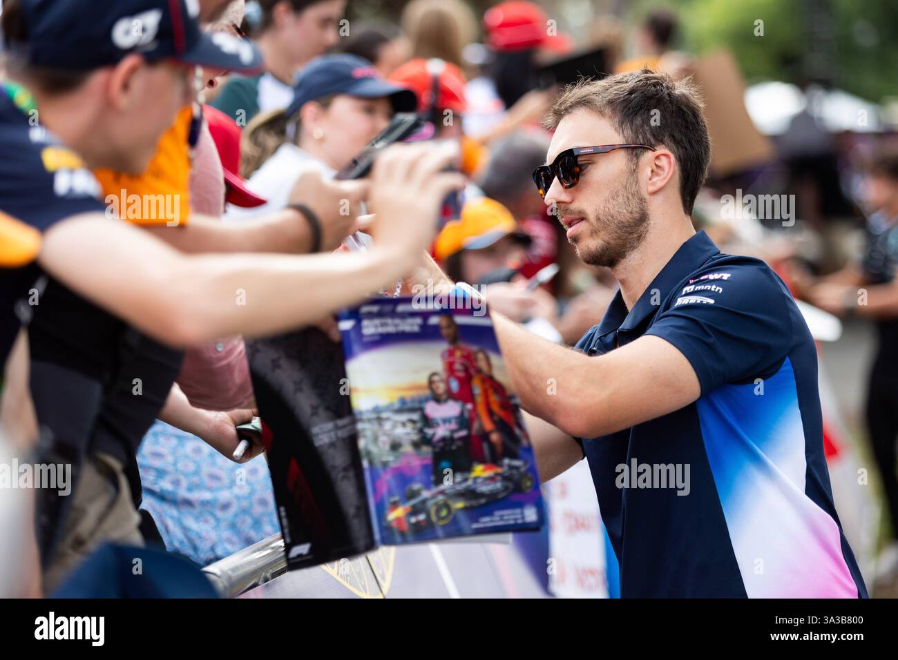 GASLY Pierre (fra), Alpine F1 Team A525, ritratto durante il Gran Premio d'Australia di Formula 1 Louis Vuitton 2025, 1° round del Campionato del mondo di Formula 1 FIA 2025 dal 14 al 16 marzo 2025 sull'Albert Park Grand Prix Circuit di Melbourne, Australia Foto Stock