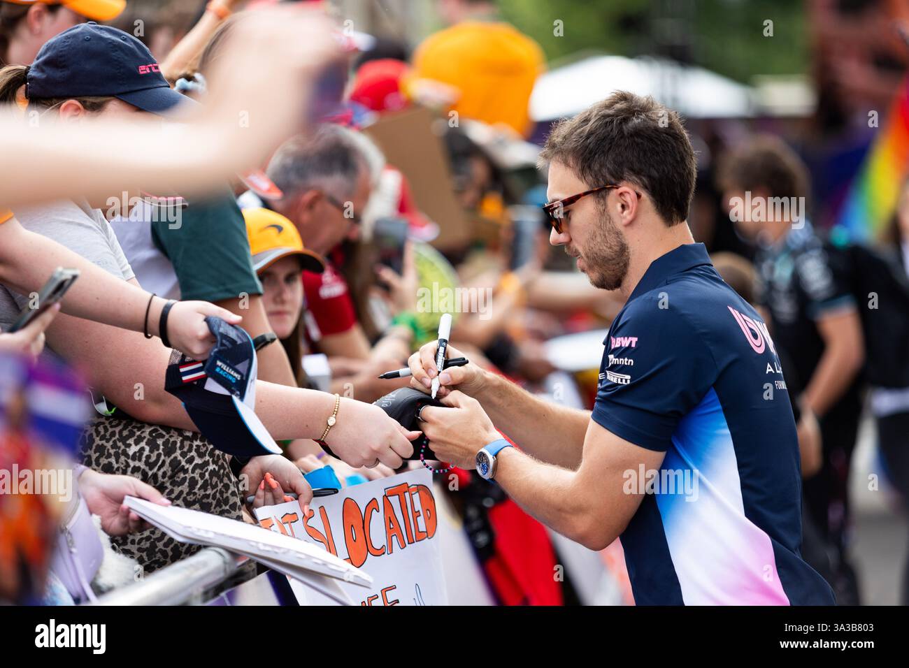 GASLY Pierre (fra), Alpine F1 Team A525, ritratto durante il Gran Premio d'Australia di Formula 1 Louis Vuitton 2025, 1° round del Campionato del mondo di Formula 1 FIA 2025 dal 14 al 16 marzo 2025 sull'Albert Park Grand Prix Circuit di Melbourne, Australia Foto Stock